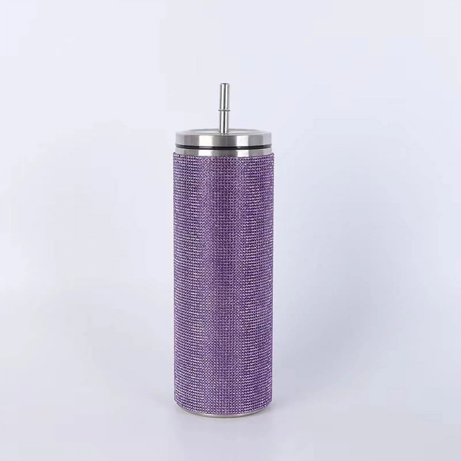 Glitter Water Bottles,Bling Cup -20oz Stainless Steel Diamond Water Bottle Insulated Cups with Lids and Straws Rhinestone ,Gift for Women Mom Girlfreind