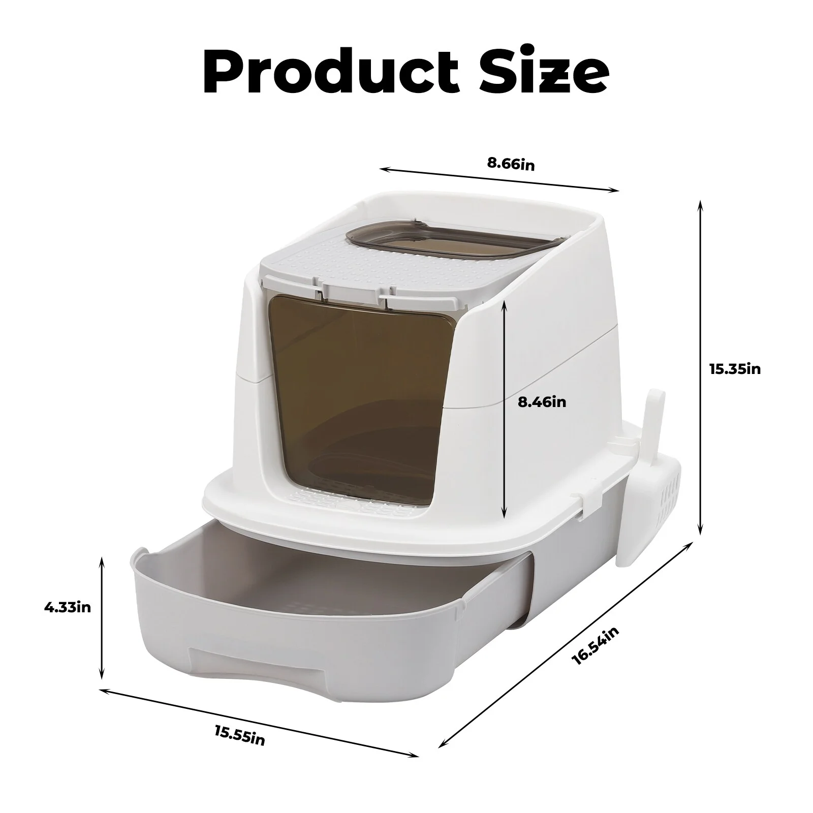 Cat Litter Box with Scoop A