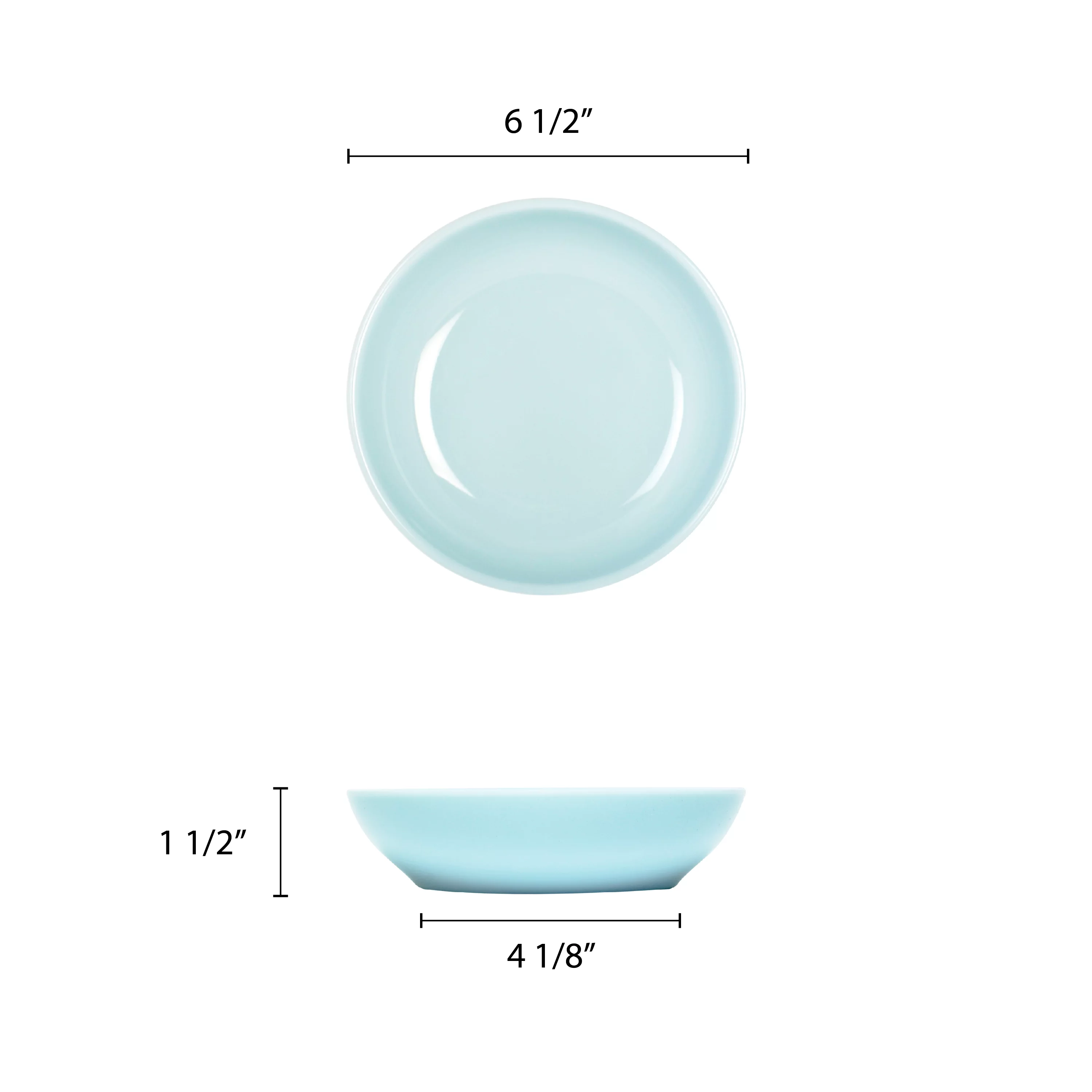 Excellante Blue Jade Melamine Dinnerware Collection 15 Oz, 6 1//2