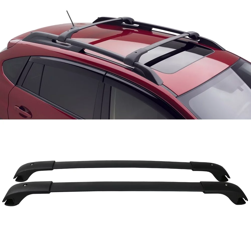 Ikon Motorsports Compatible with 12-16 Subaru Impreza XV Crosstrek Roof Rack Cross Bar - Pair