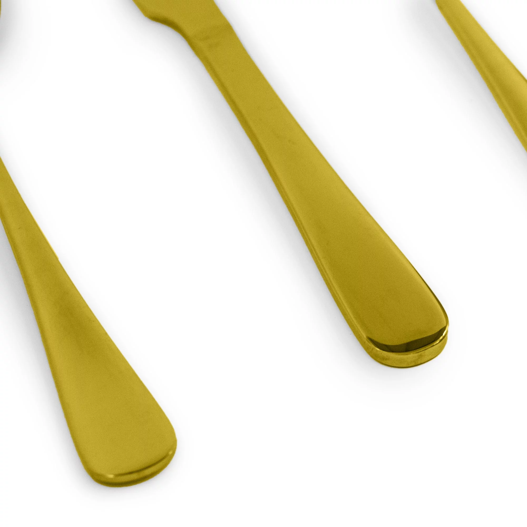 Mellanni Stainless Steel 40-Piece Flatware Set, Service for 8 (Gold)