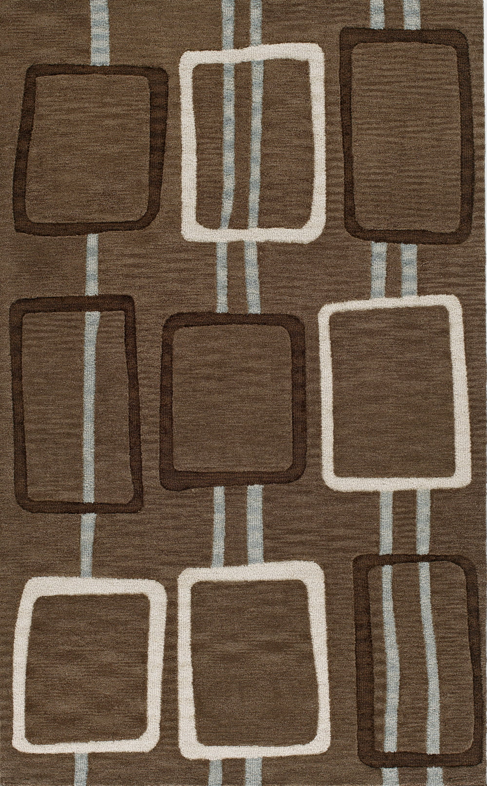 Dalyn Transitions Area Rug TR18 Tr18 Brown Rectangles Boxes 2' 6