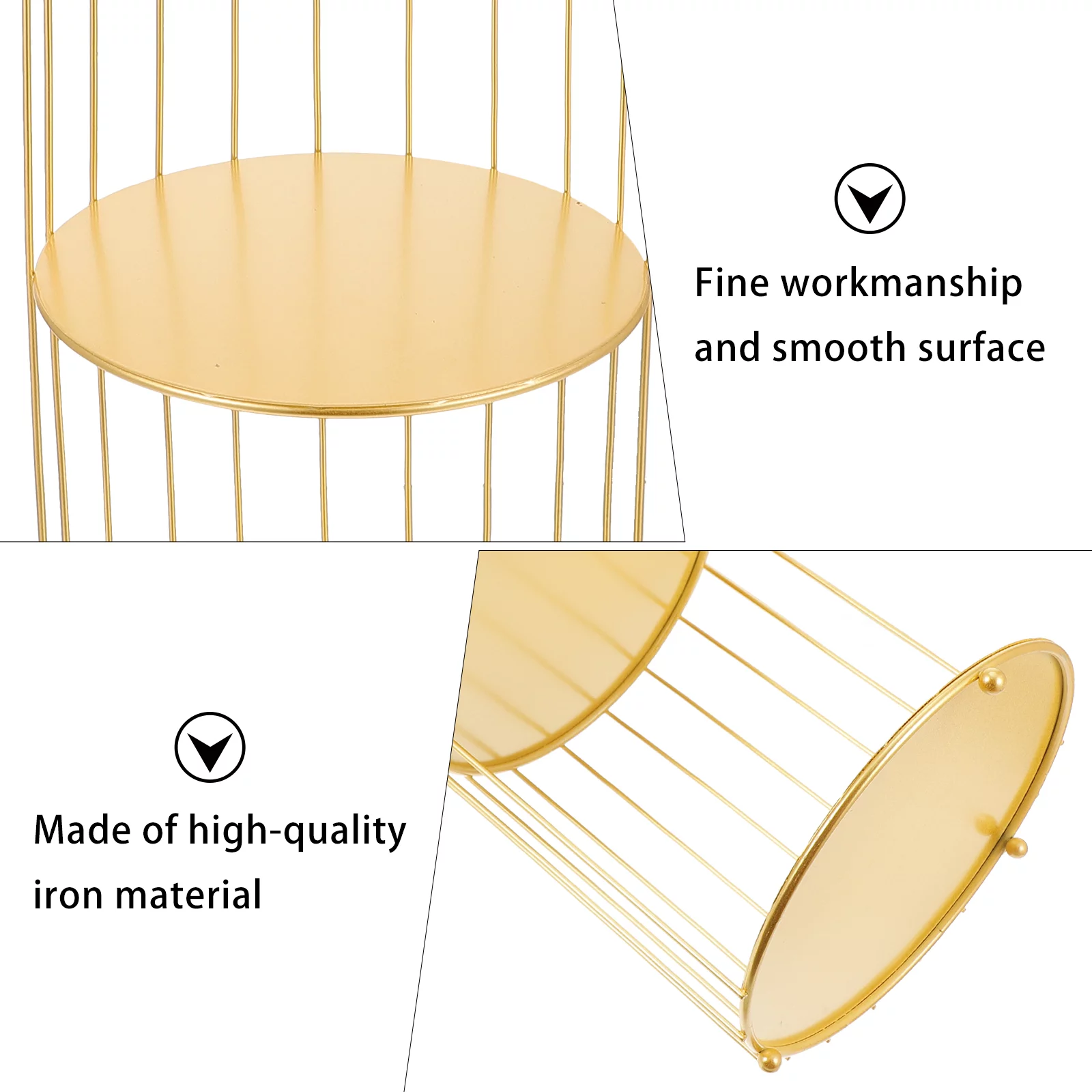 Bathroom Cosmetic Stand Makeup Display Stand Birdcage Rack Stand Cupcake Holder