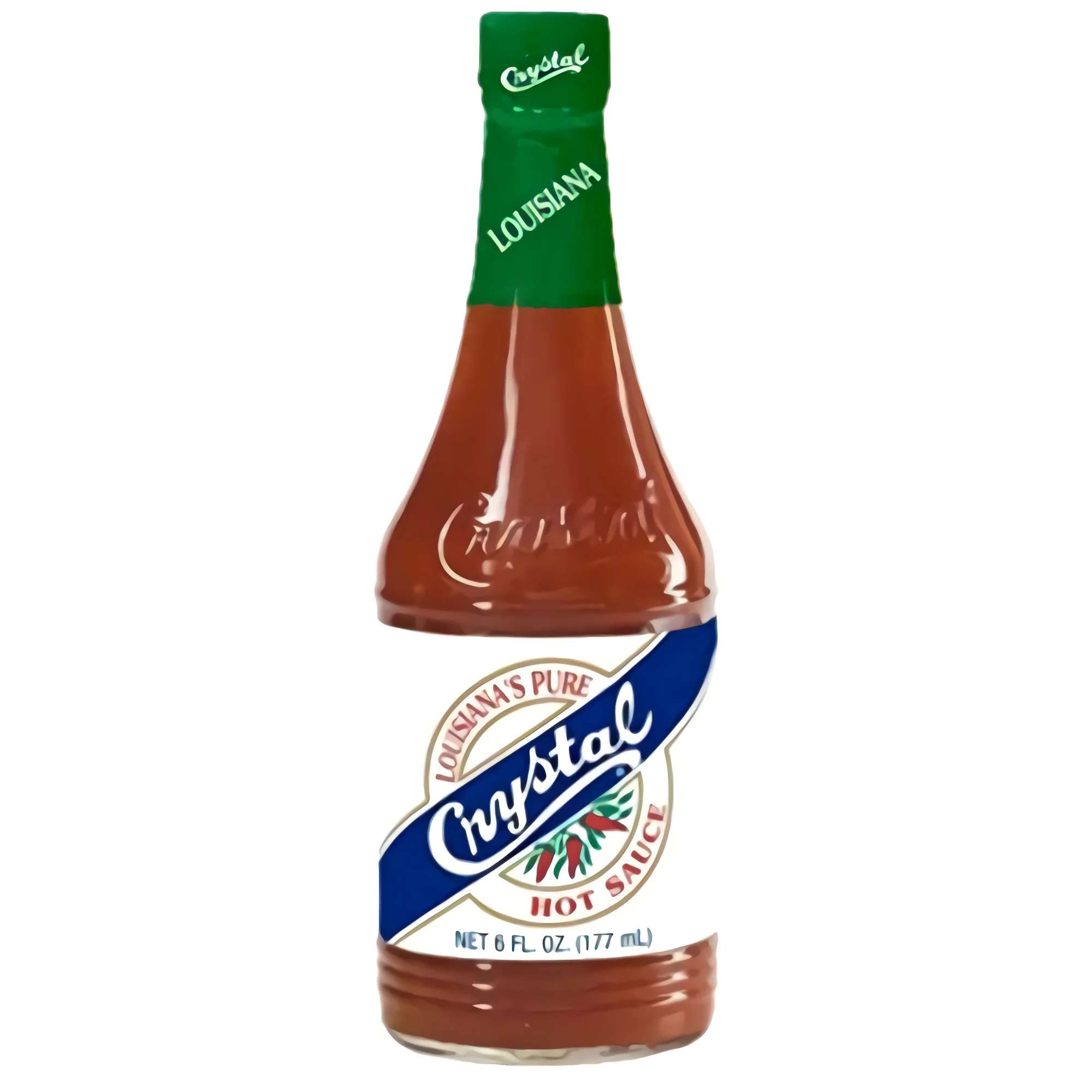 Tribeca Curations | Louisiana Pure Hot Sauce Value Pack by Crystal | 6 Oz Bottle | Pack of 6