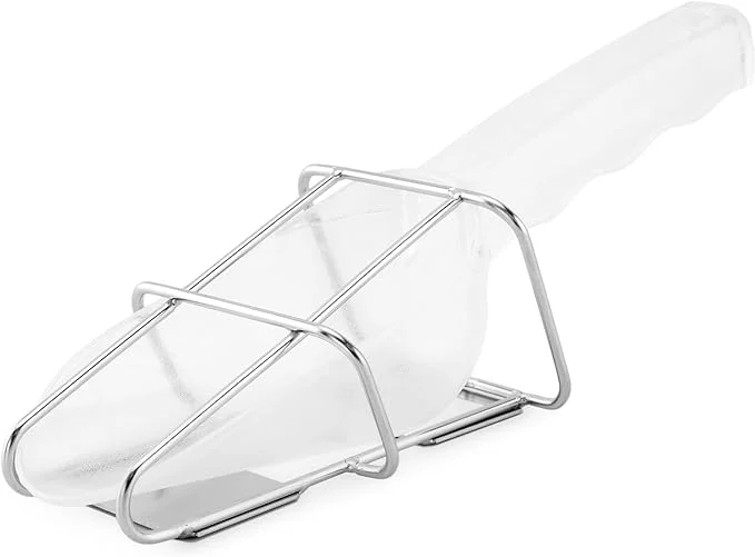 Darware Ice Maker Scoop w/Holder (2-Piece Set); Scooper Accessory for Counter Top Ice Makers and Machines