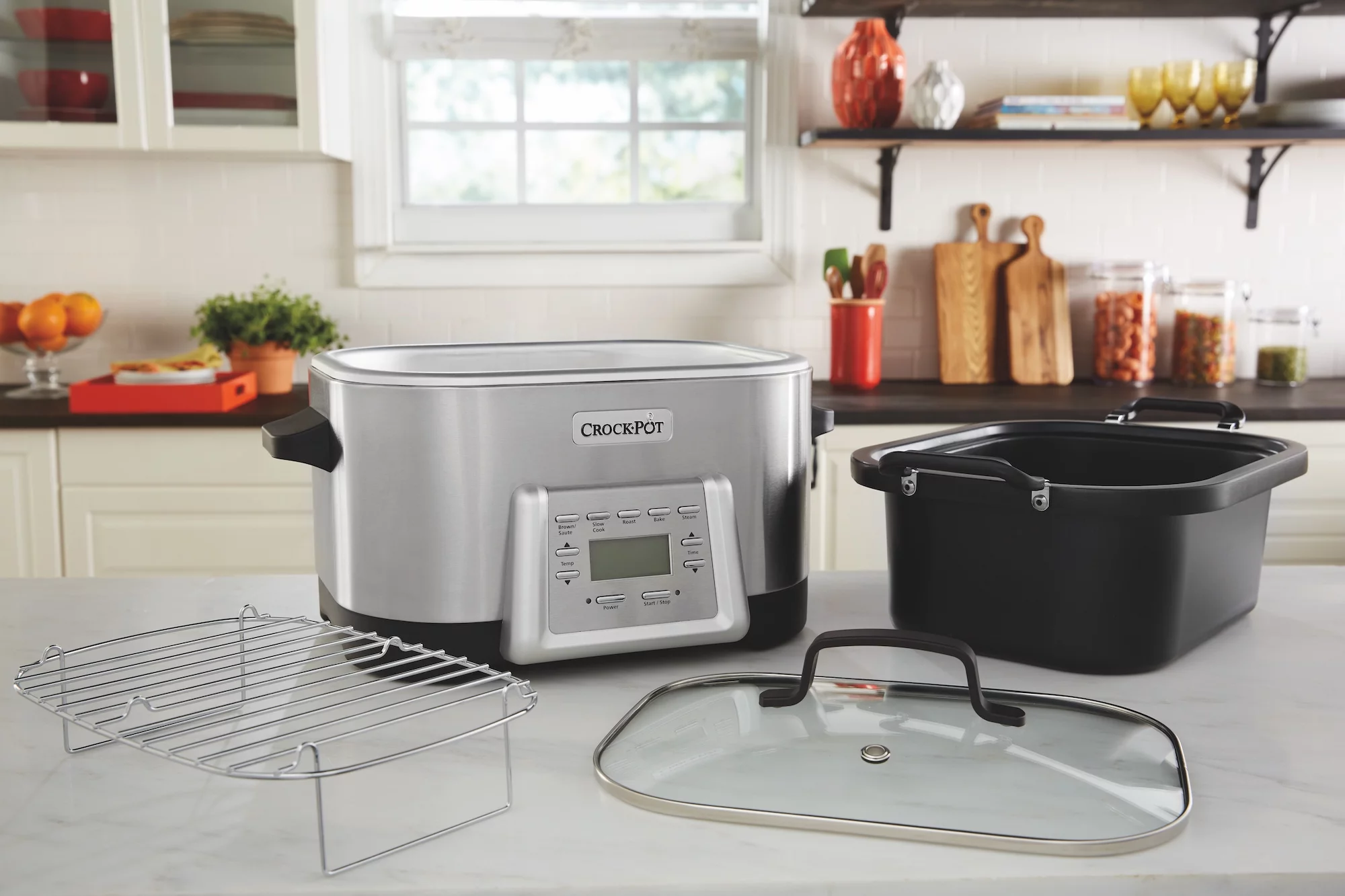 Crock-Pot 6 Quart 5-In-1 Non-Stick Stainless Steel Multi-Cooker Inner Pot