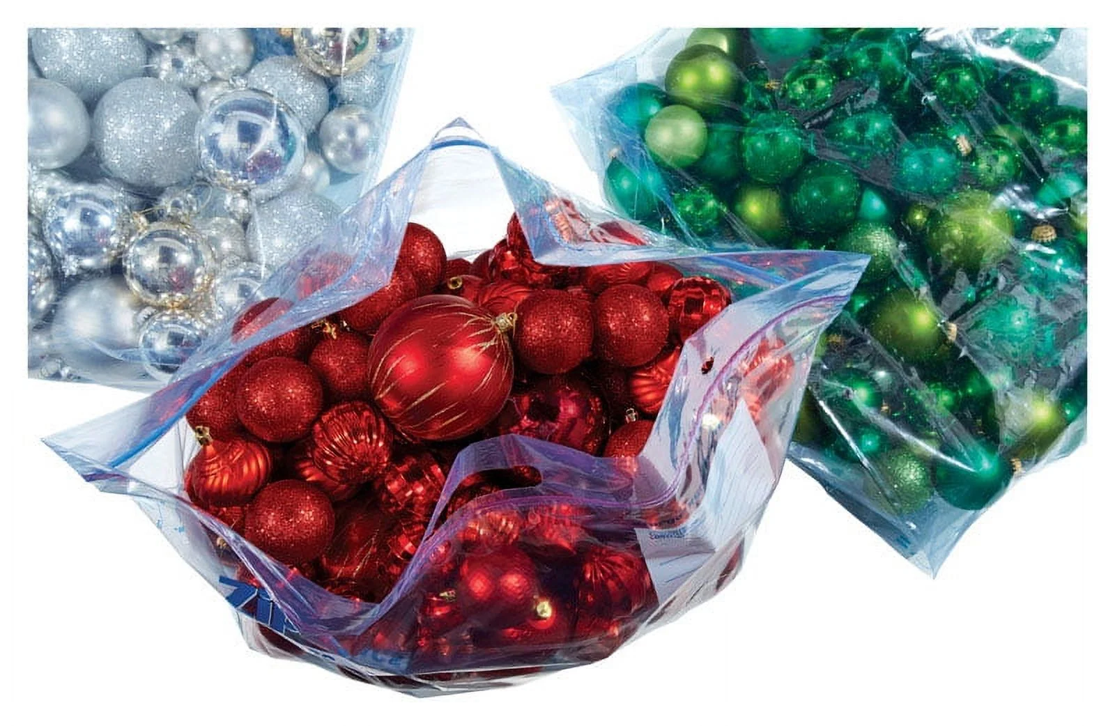 Ziploc® Big Bags, X-Large, Secure Double Zipper, 4 ct, Expandable Bottom, Heavy-Duty Plastic, Built-In Handles, Flexible Shape to Fit Where Storage Boxes Can't