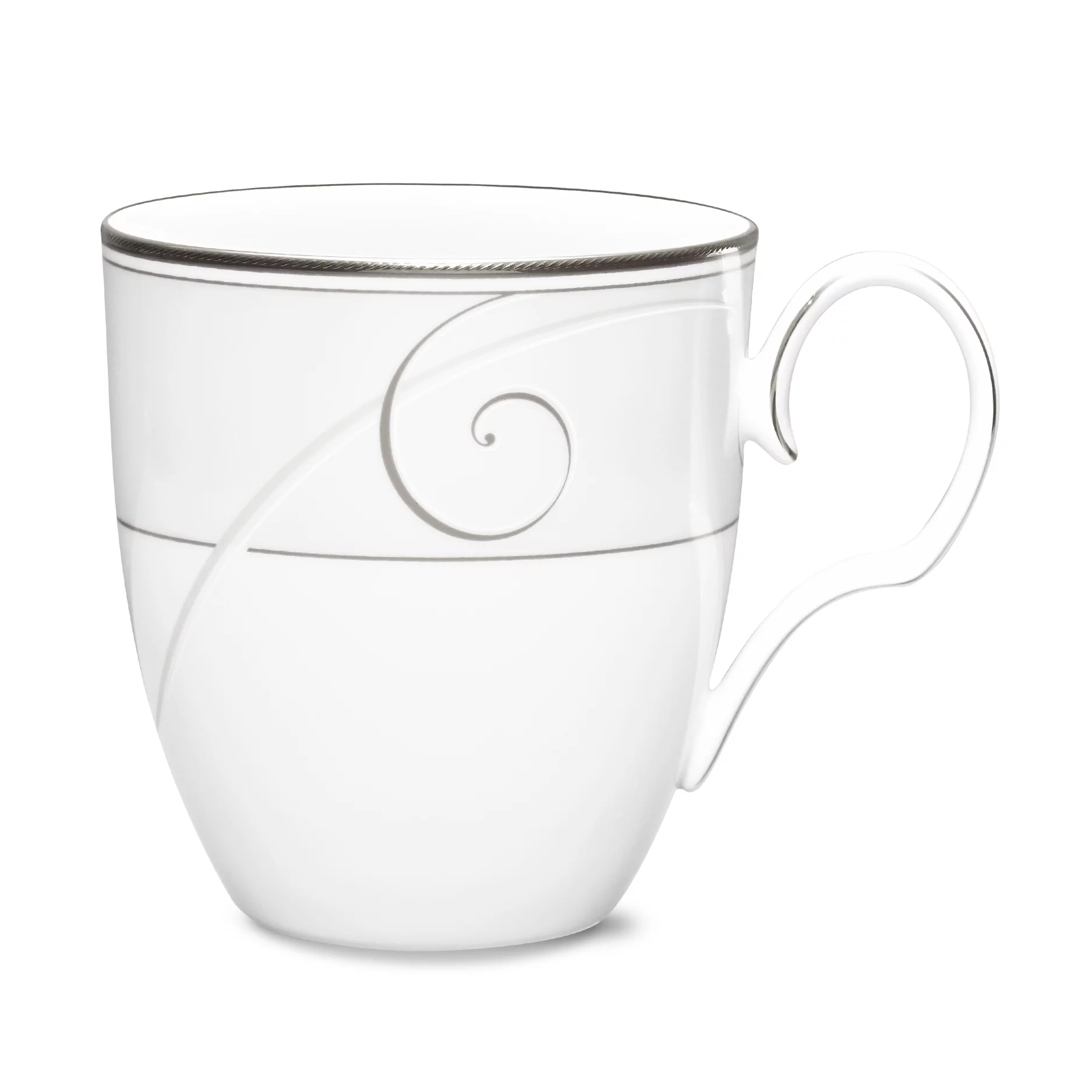 Noritake Platinum Wave Set of 4 Mugs