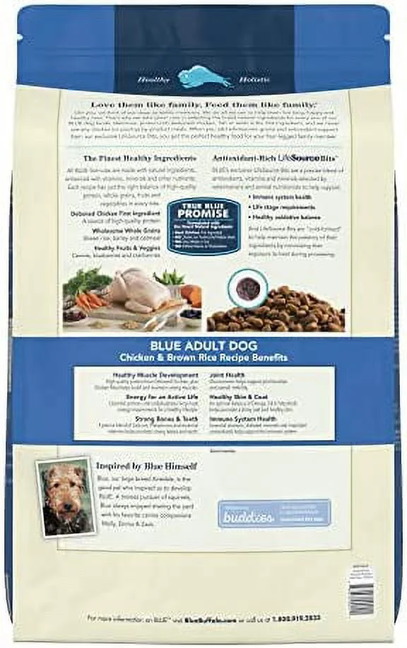 Blue Buffalo Life Protection Formula Natural Adult Dry Dog Food, Chicken and Brown Rice 30-lb Chicken & Brown Rice 30 Pound (Pack of 1)