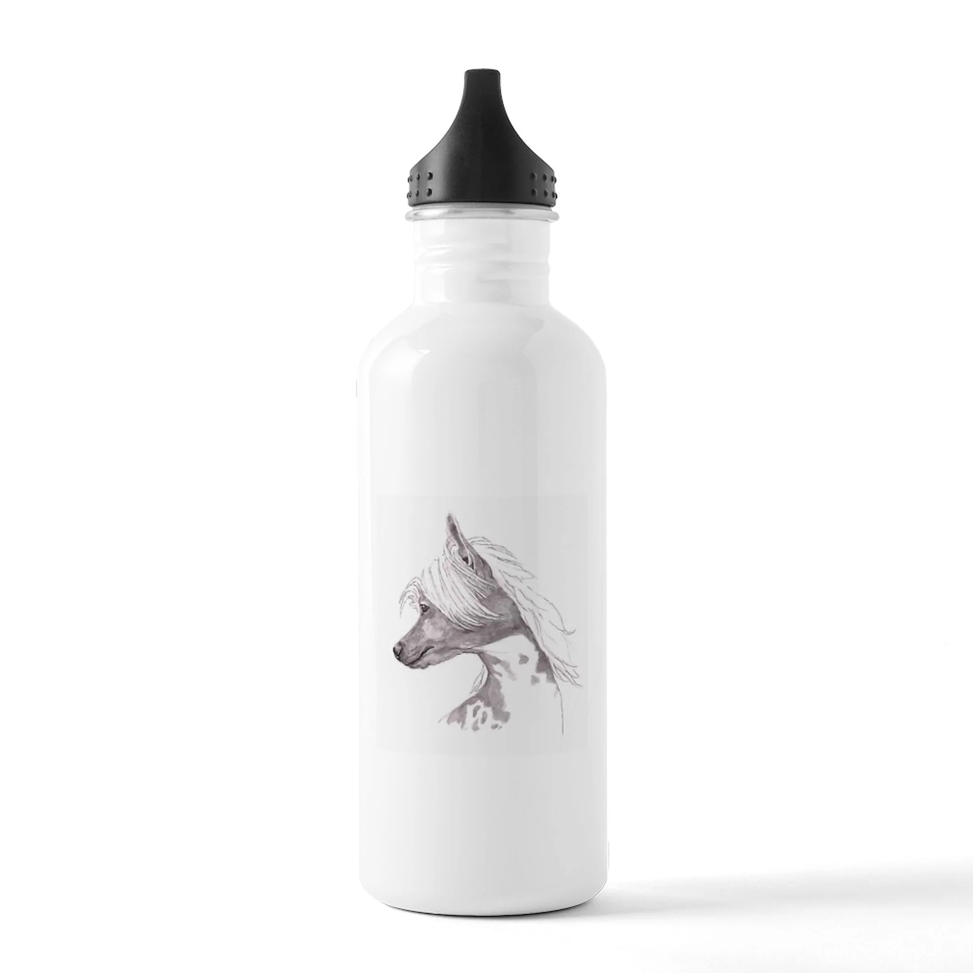 CafePress - Chinese Crested Water Bottle - Stainless Steel Water Bottle, Sports Bottle, 1.0L