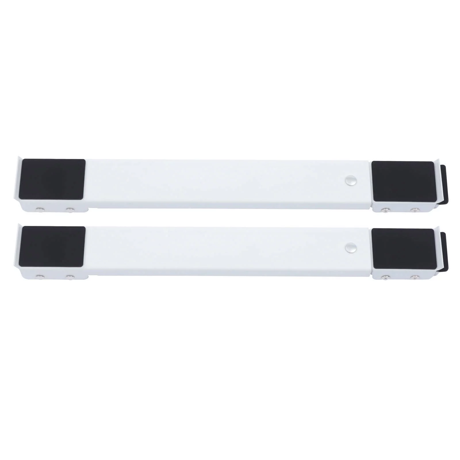 2pcs Extendable Adjustable Washing Machine Stand Movable Furniture Roller Base 18.11*1.97*1.57