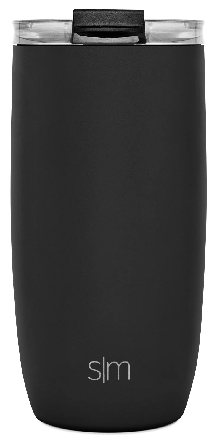 Simple Modern Stainless Steel Vacuum Insulated Voyager Tumbler with Flip Lid and Straws | 16 fl oz