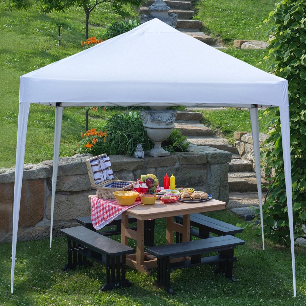 3 x 3m Practical Waterproof Right-Angle Folding Tent White
