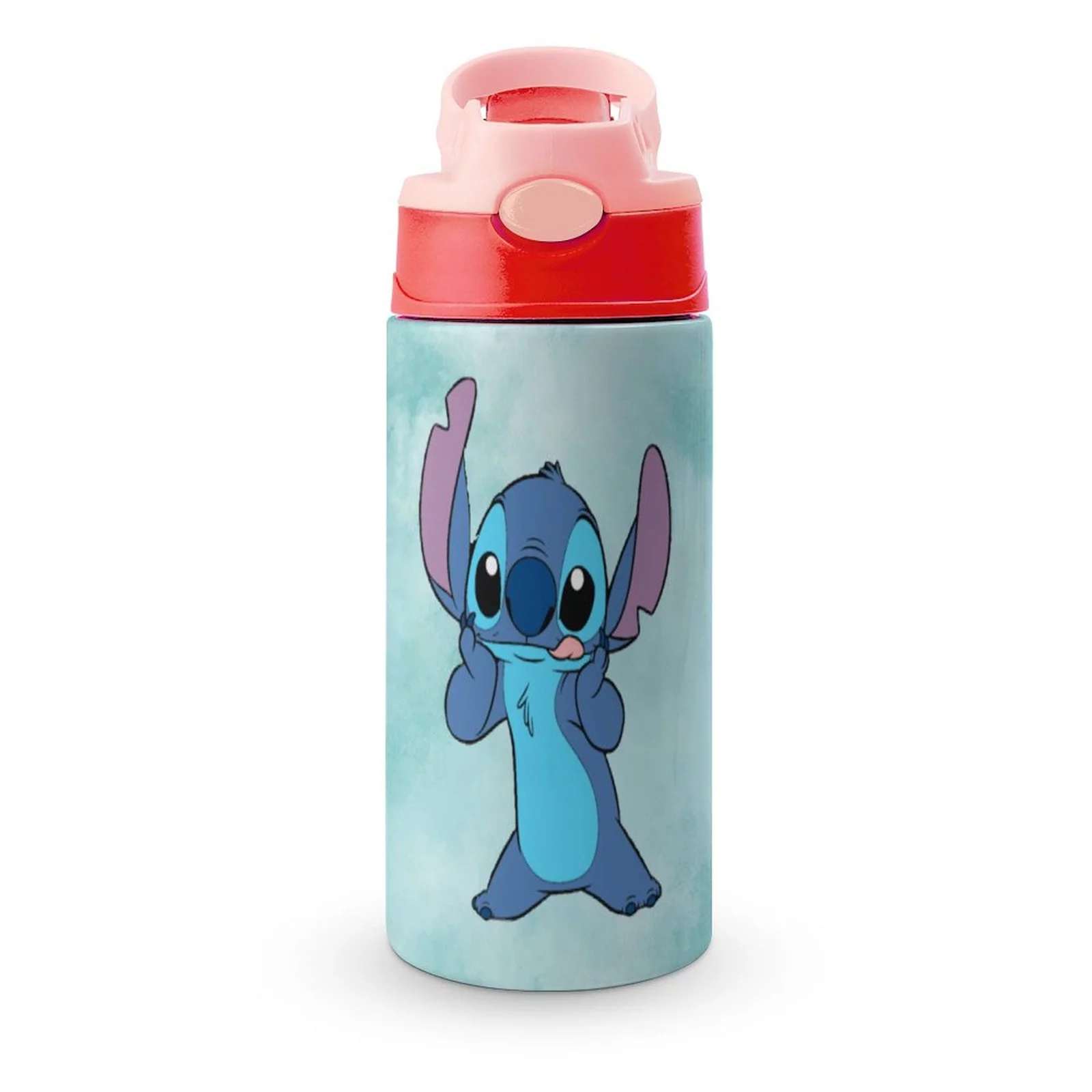 Funny Stitch Children's Water Bottle Vacuum Insulated Stainless Steel Cup With Straw Toddler Thermoses