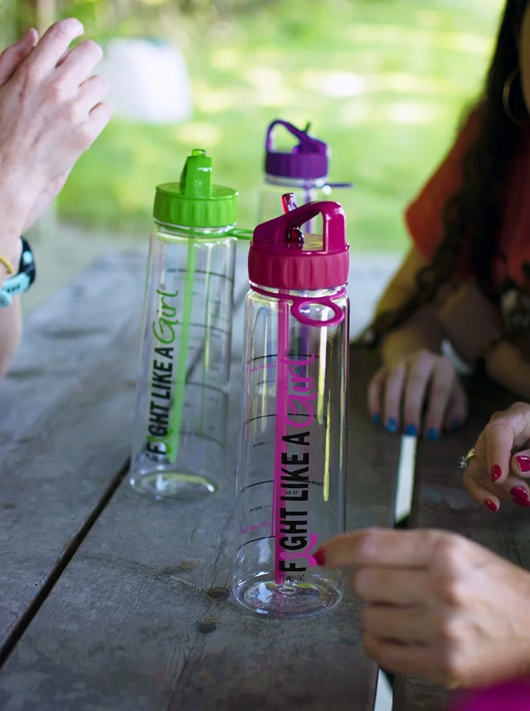 Fight Like a Girl Hybrid SlimKim Water Bottle - Blue