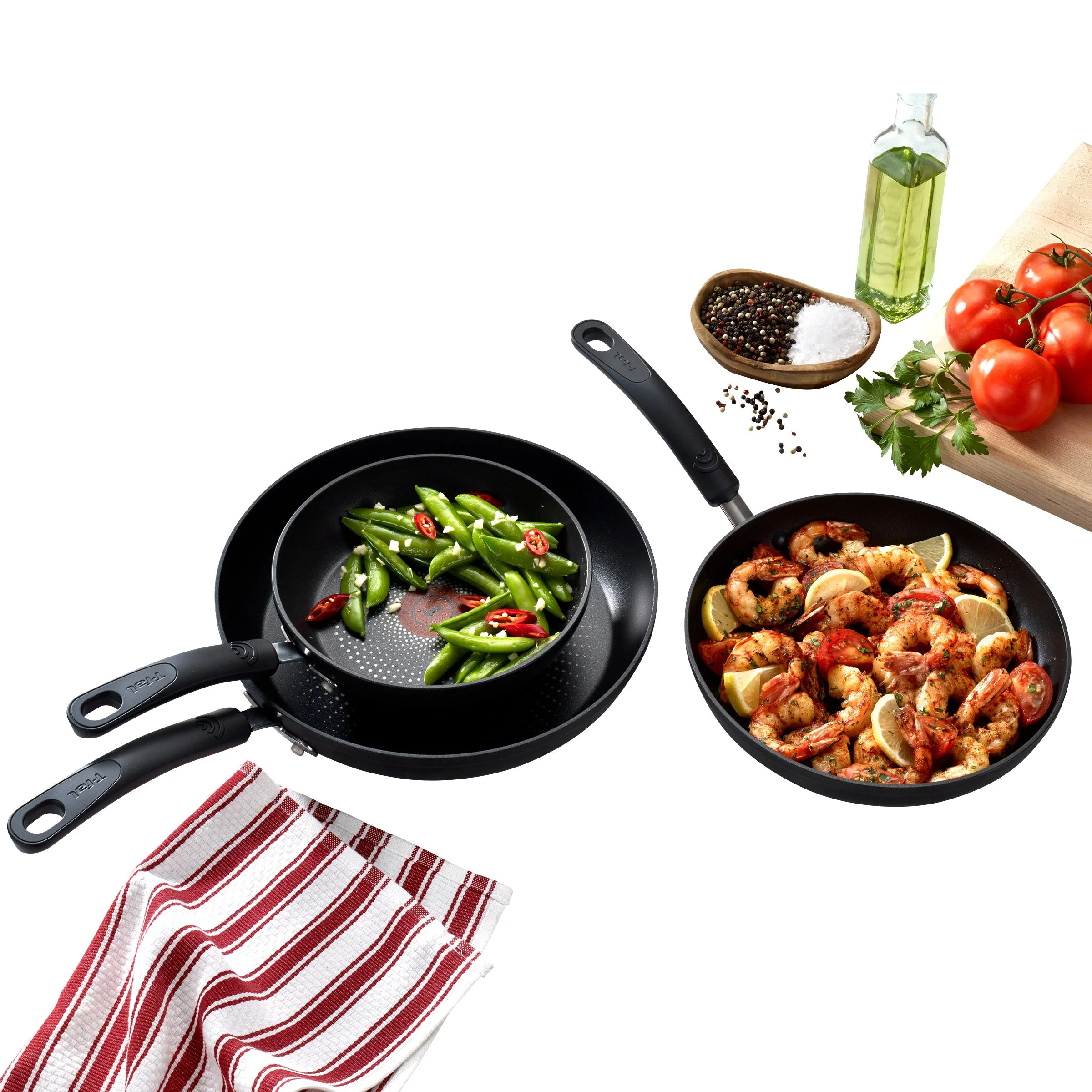 T-Fal 3-Piece Non-Stick Fry Pan Set