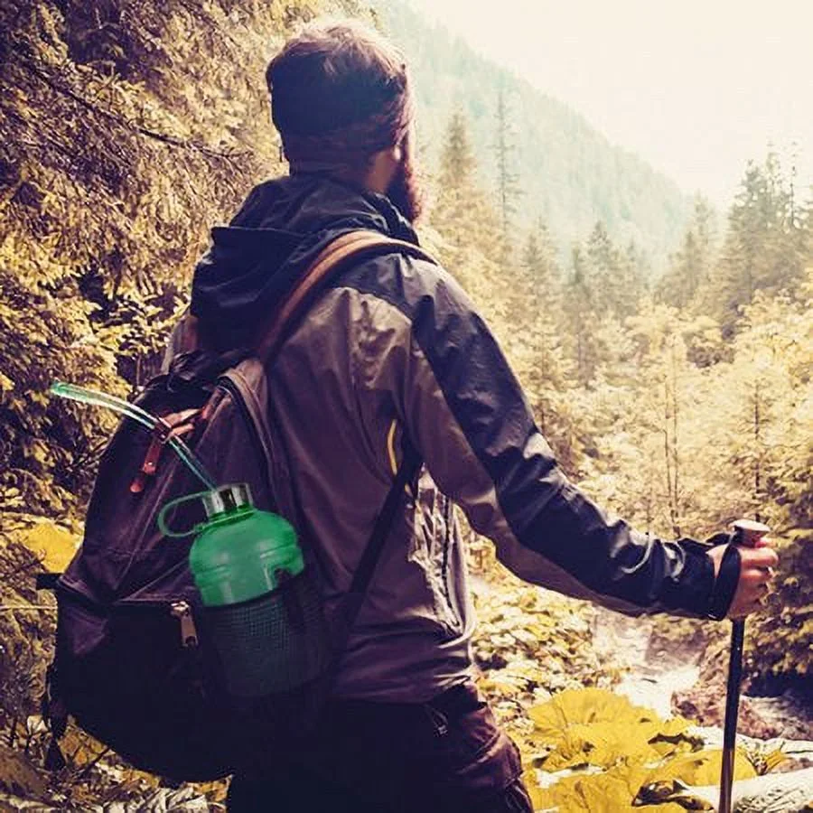 1/2 Gallon (64 oz.) BPA FREE Plastic Water Bottle w/ 48mm Steel Cap