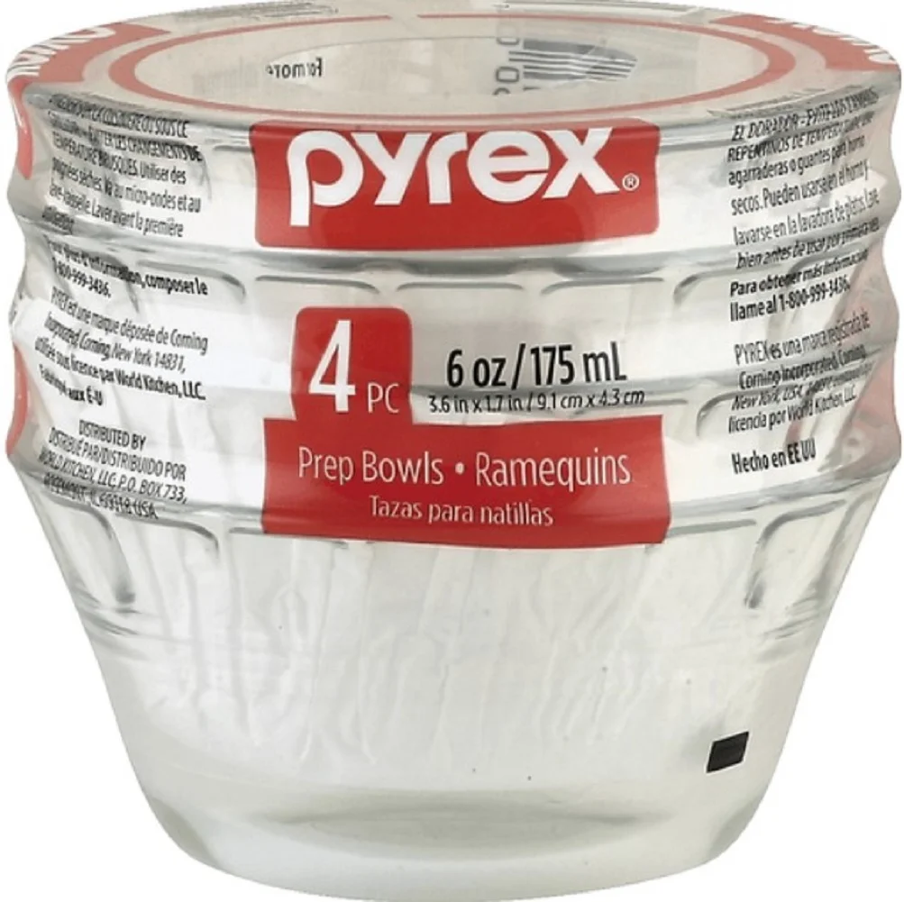 Pyrex 6-Ounce Custard Cups, Set of 4