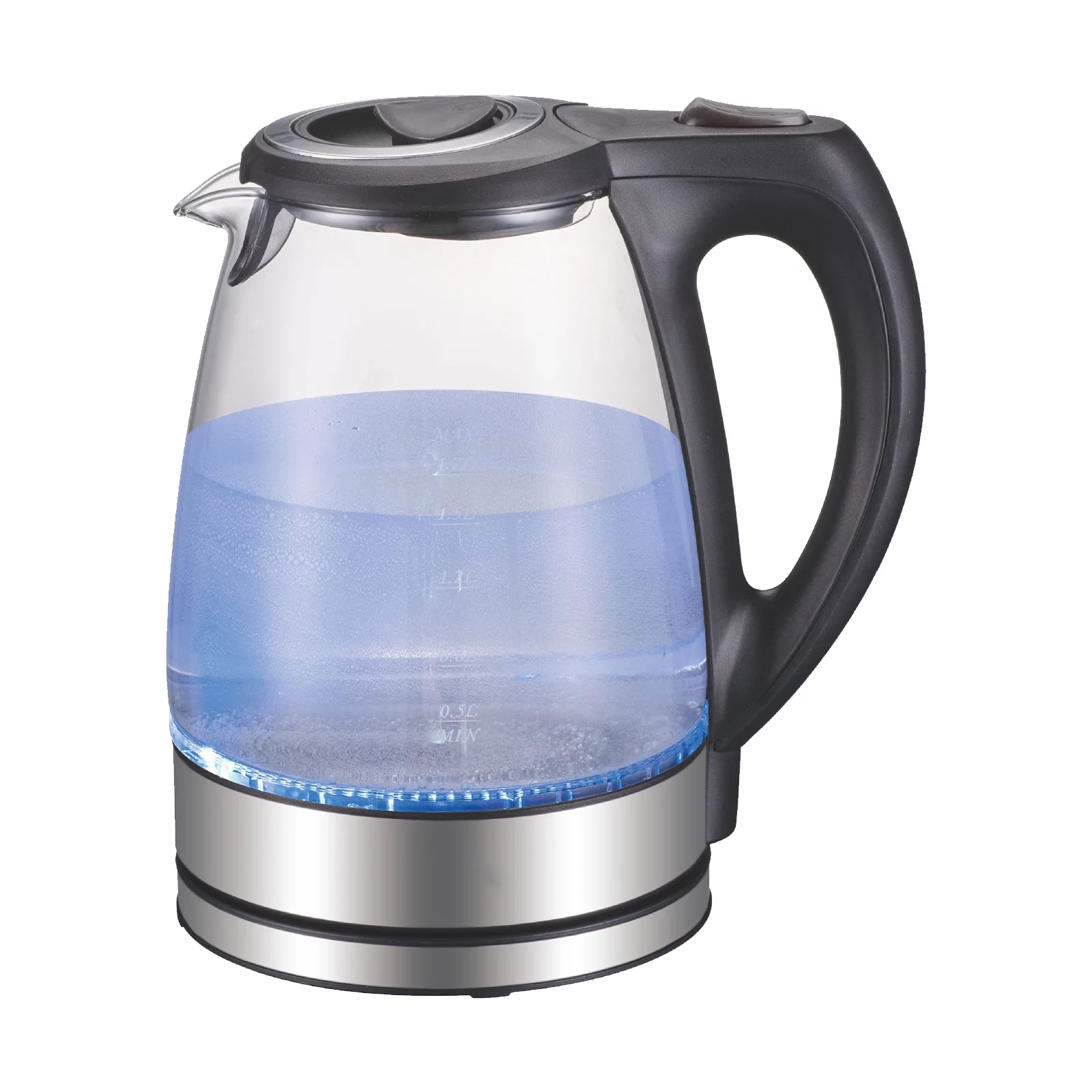 Uteam Hot Water Electric Kettle 1.7L 1500W 110V Glass Fast Heating Tea Boiler Heater with Auto Shut-Off Feature