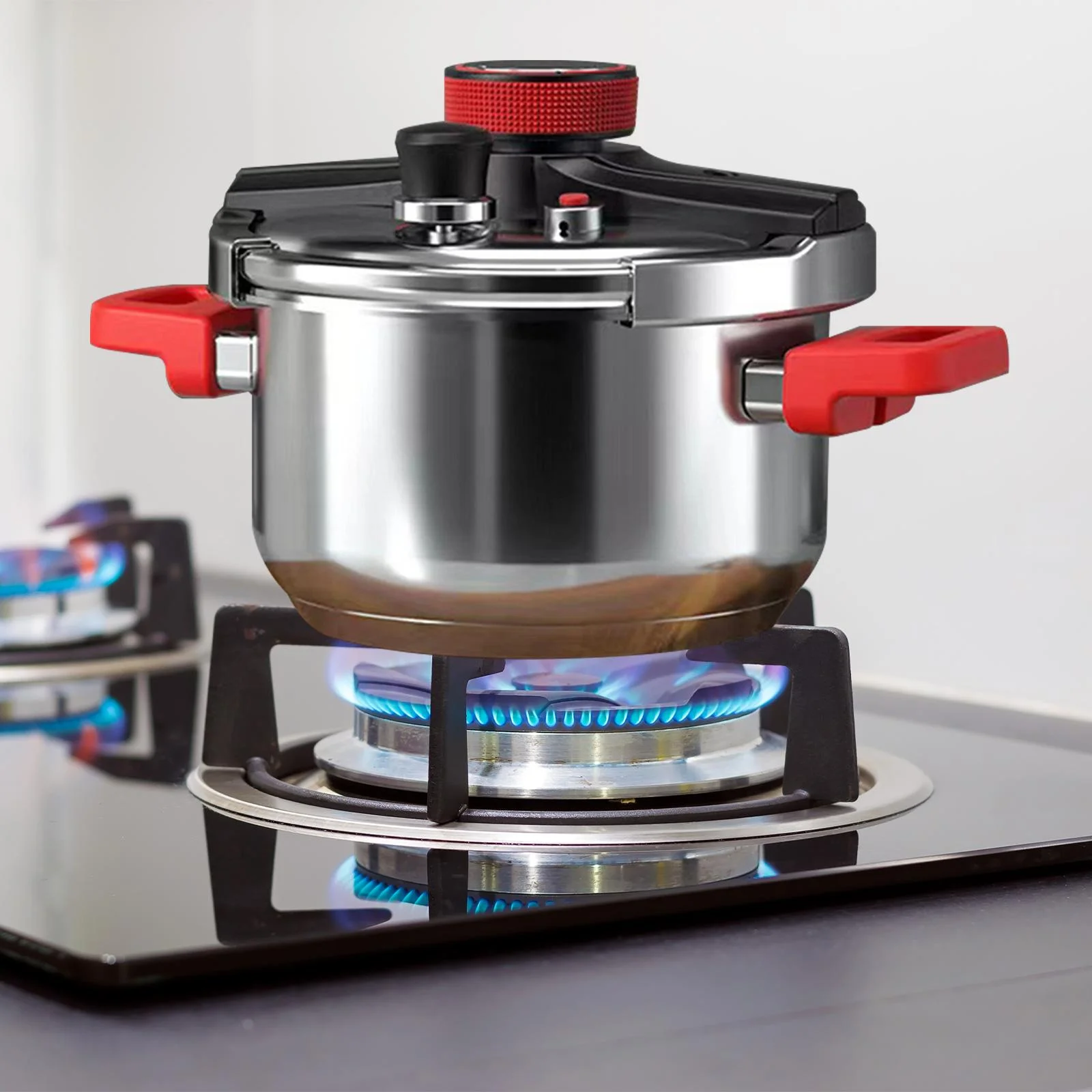 perfk Compatible Home Use Pot Portable Rice Pot Pressure Pot Rose Red