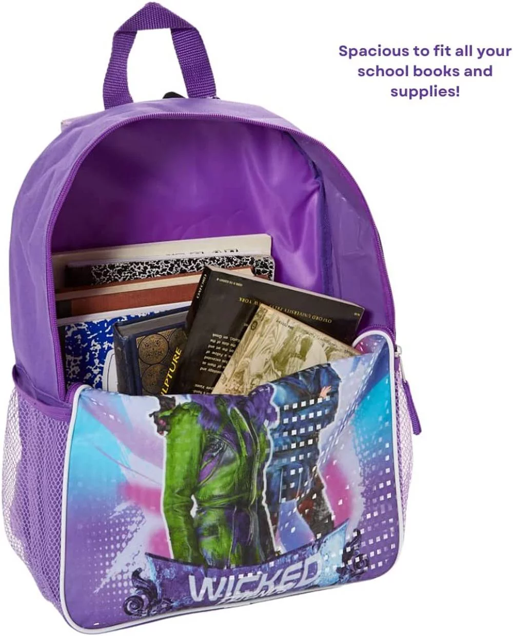 Disney Descendants Girls Backpack with Lunch Bag Water Bottle 5 Piece Set 16 inch