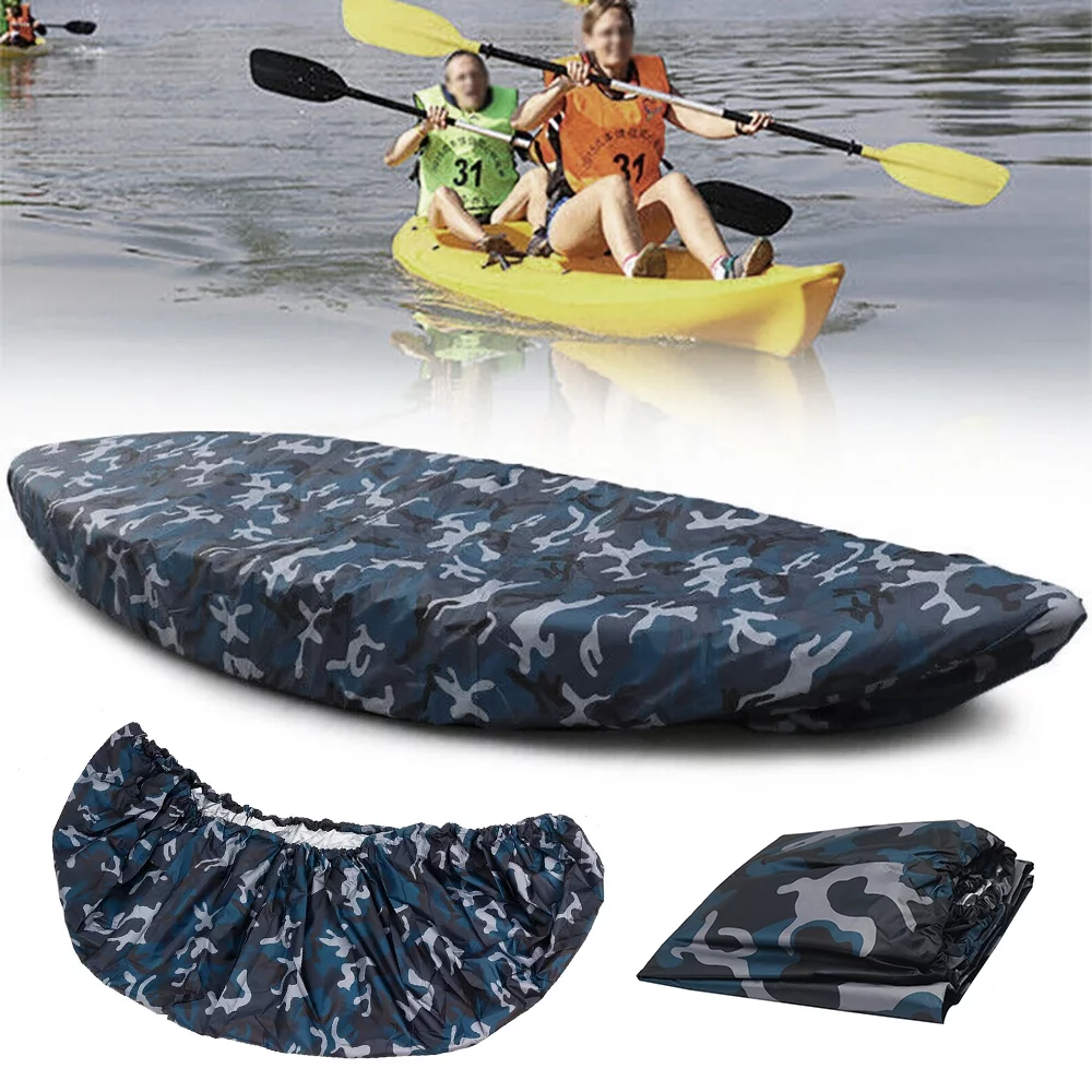 Everso Universal Kayak Cover,Canoe Cover Kayak Cover,210D UV Resistant and Weatherproof for Fishing Boat/Kayak/Canoe