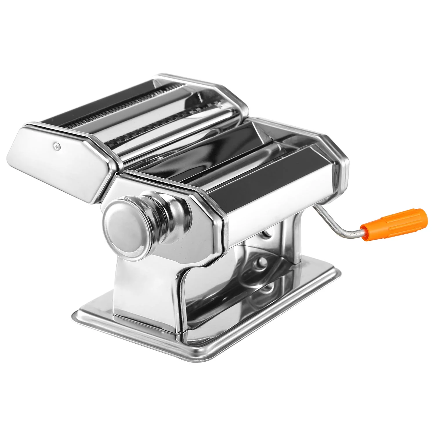Pasta Maker Roller Machine Fettuccine Noodle Maker with 6 Thickness Settings Stainless Steel