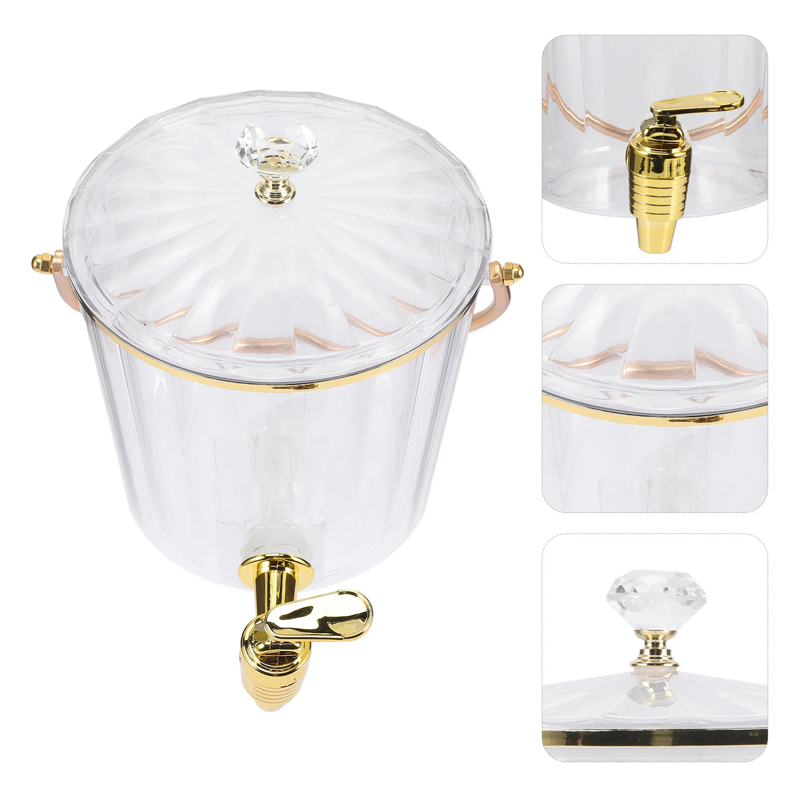 Drinks Dispenser Juices Container Party Cold Water Dispenser with Lid Spigot