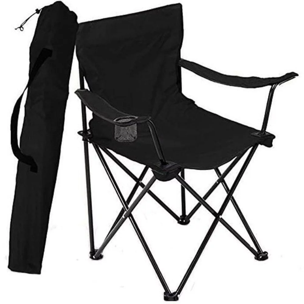 VINAUO Portable Camping Chairs,Folding Camping Chairs,Lightweight Camping Chairs for Fishing,Hiking,Travel,Picnic,Black