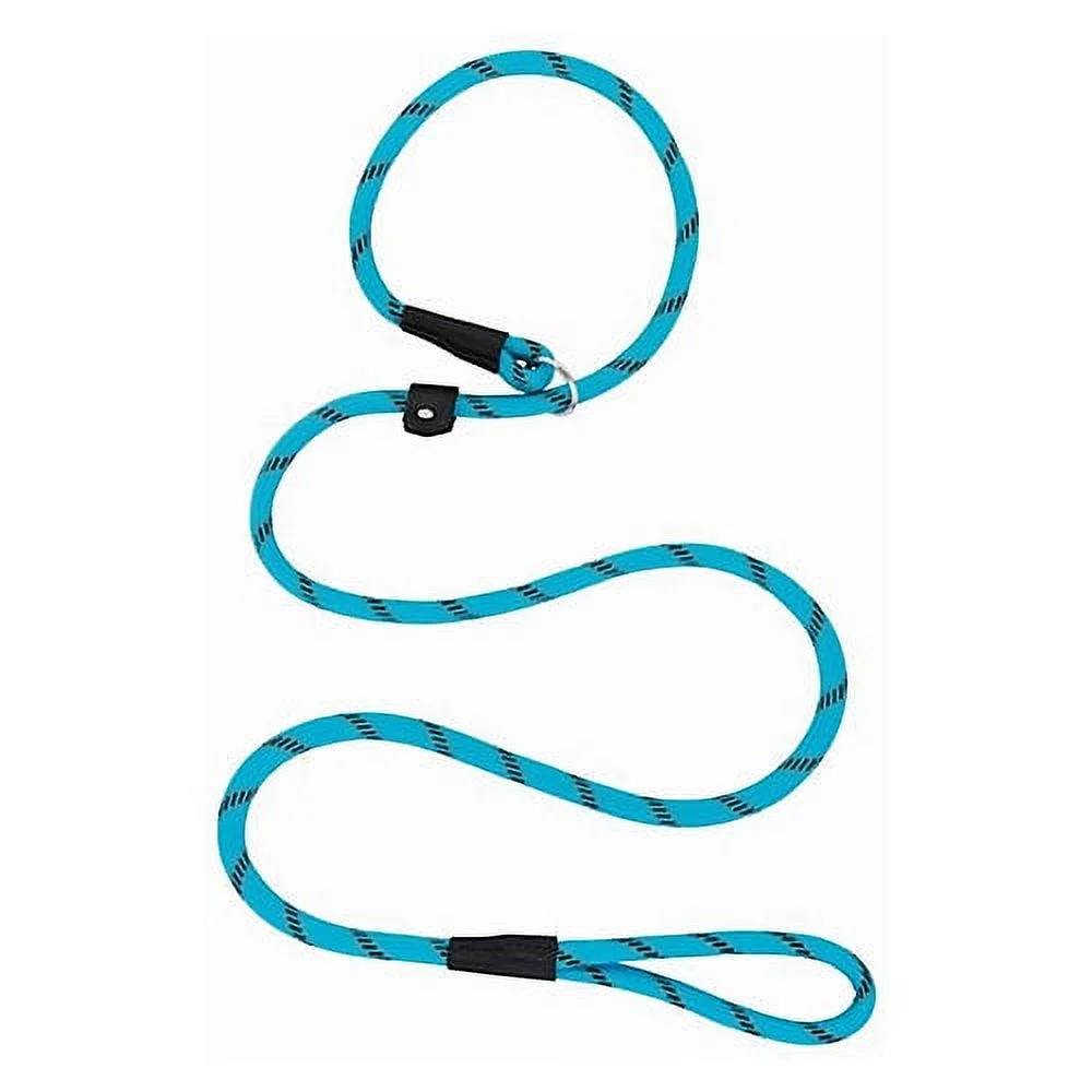 Weaver Terrain Dog Rope Slip Leash 6ft Light Blue
