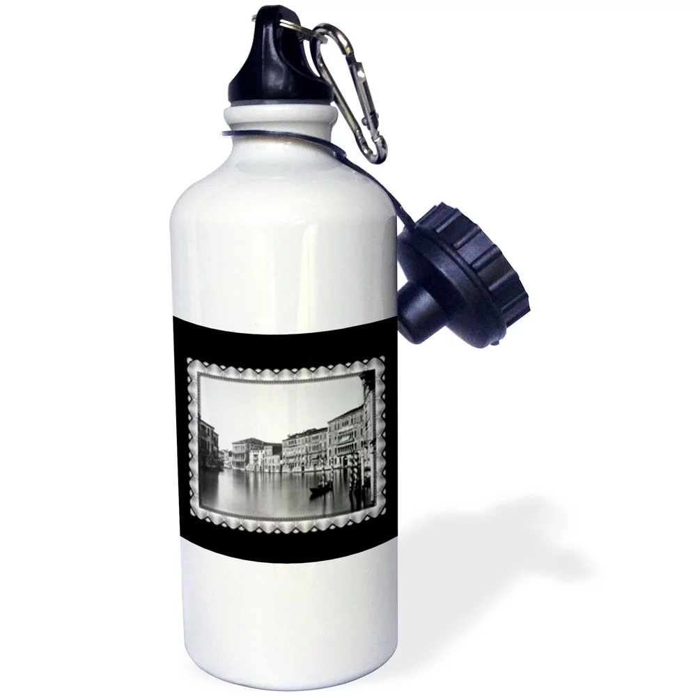 Venizia Palaces Foscari, Giustinian and rezzonico on the Grand Canal Italy, 1875 by Carlo Naya 21 oz Sports Water Bottle wb-160794-1