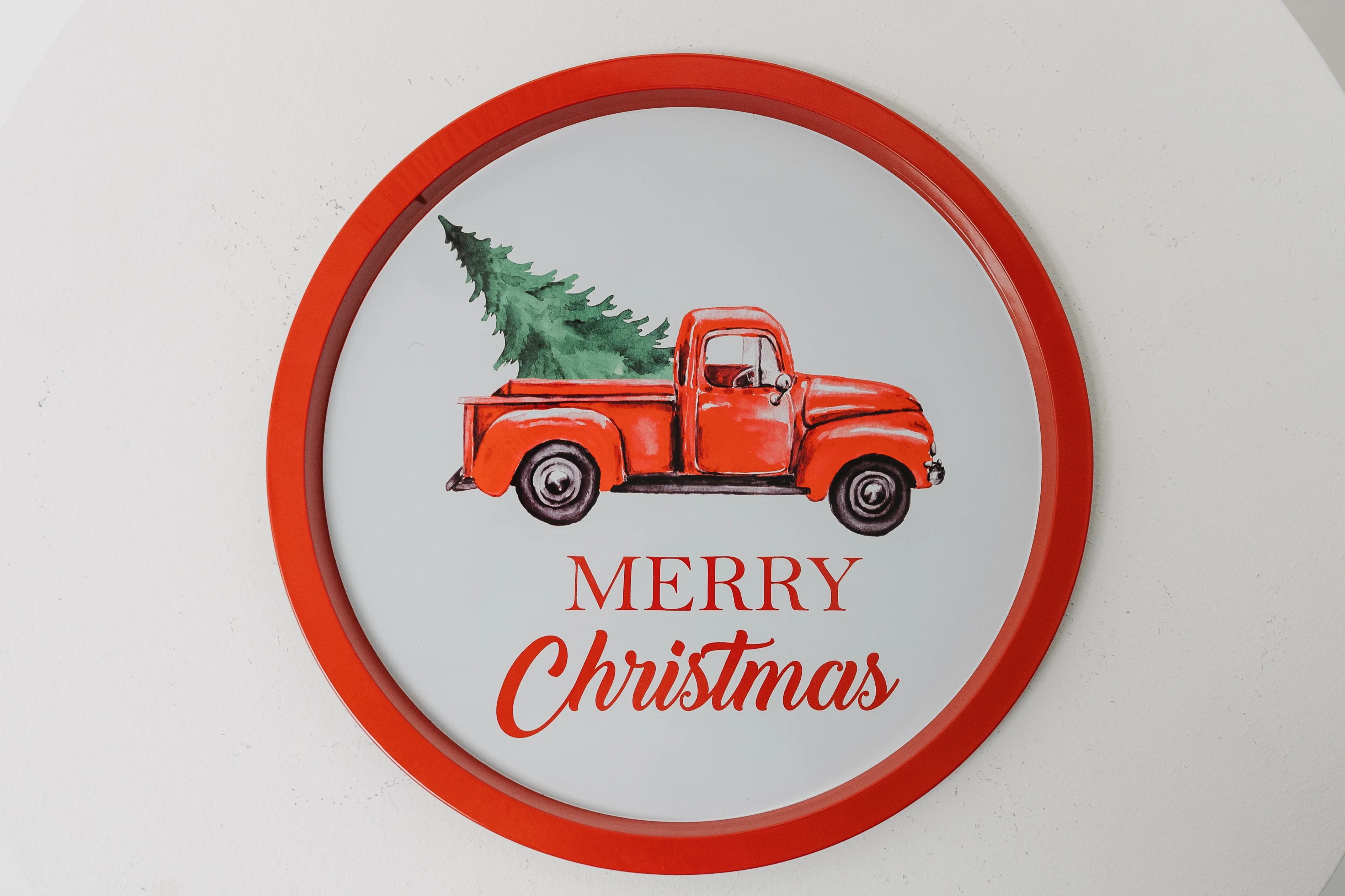 DaHo Christmas Holiday 3pc 12.44'' Tin Serving Tray, Cookie Plate, Christmas Platters, Assorted Styles