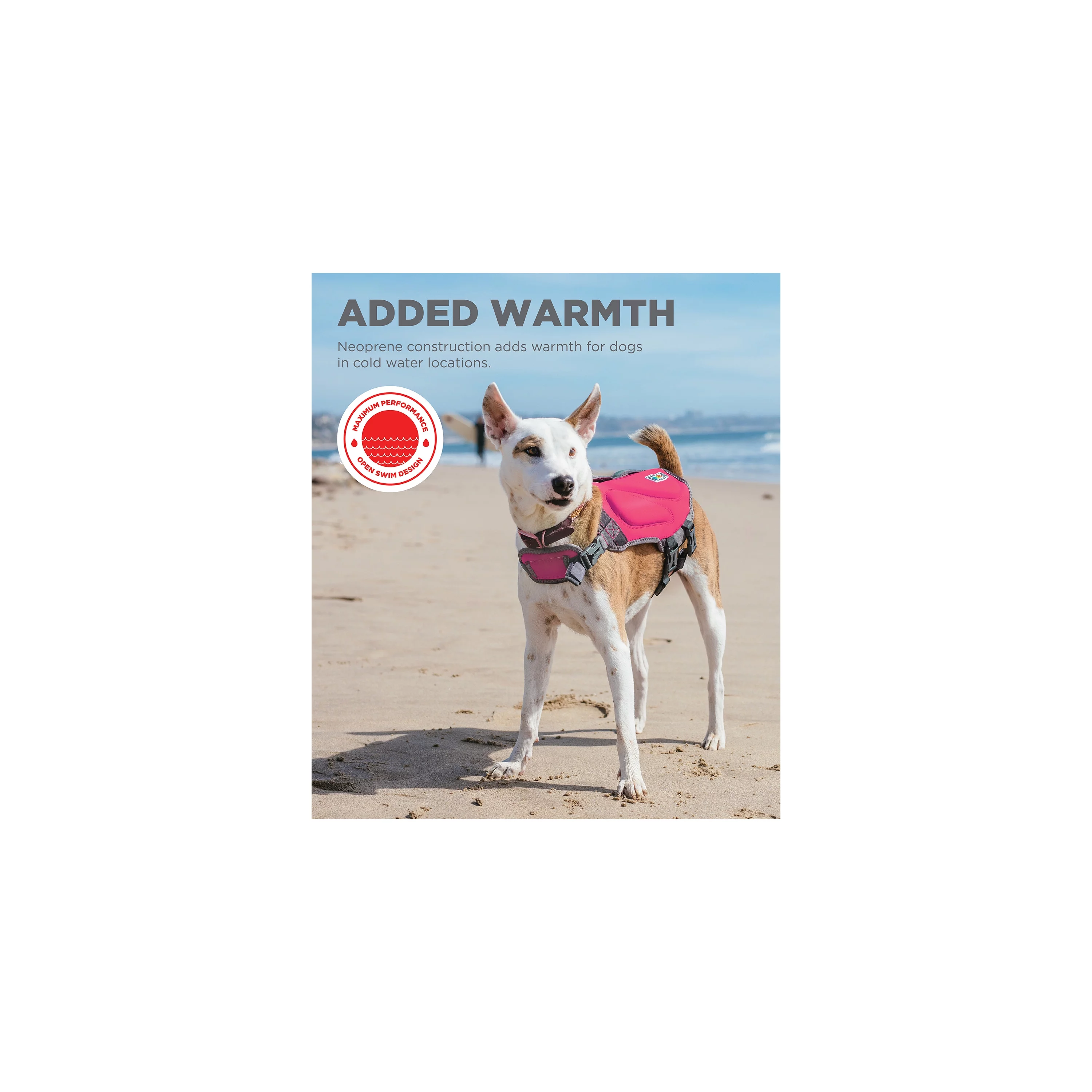 Outward Hound Dawson Swim Dog Life Jacket, Pink, Small