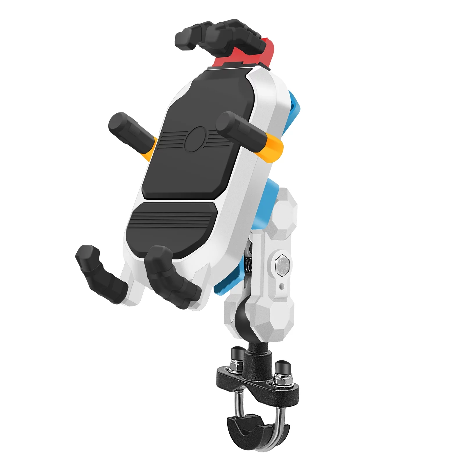 moobody Motorcycle Phone Mount Holder Waterproof Motorcycle Cell Phone Holder -theft 360° Rotation Motorbike Handlebar Mount for 3.5-6.5inch Phone