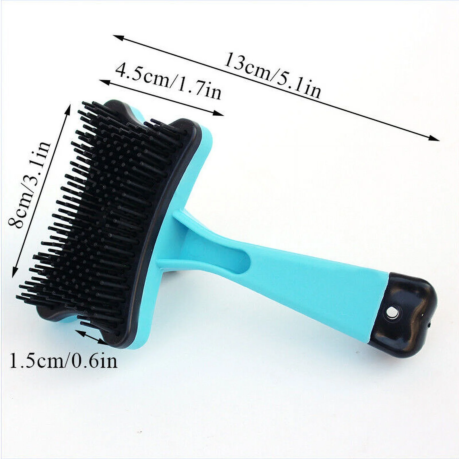 Pet Hair Remover Dog Cat Comb Grooming Massage Deshedding Self Cleaning Brush Ḿ