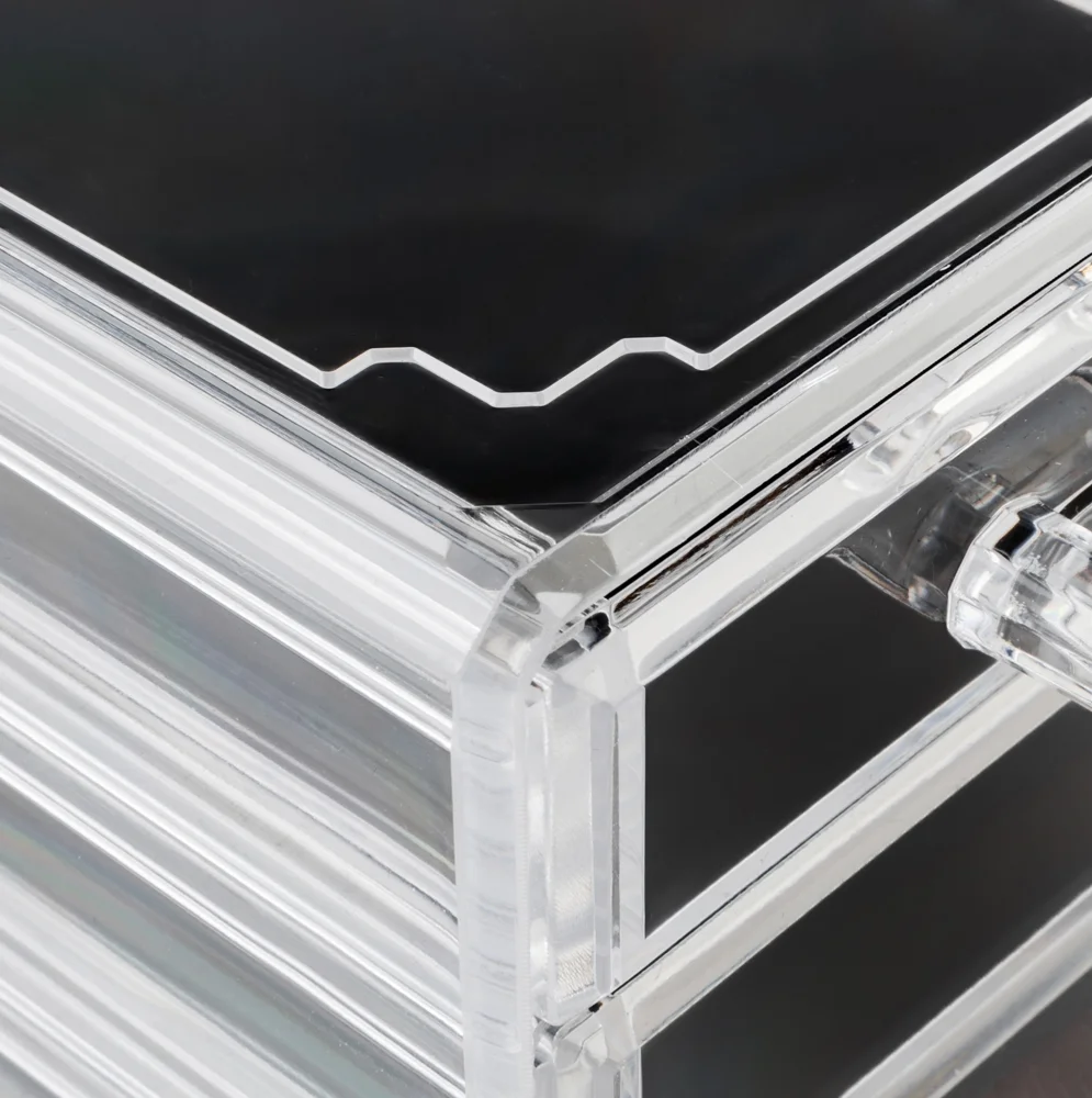 Zimtown Multi-Drawer Acrylic Makeup Cosmetic Storage Holder Jewelry Display Racks 4 7 11 Drawers