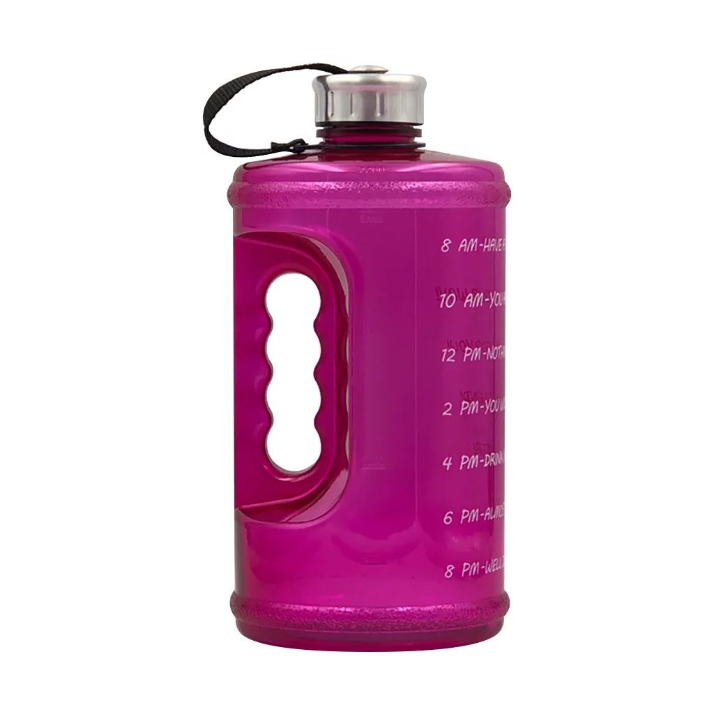 Toyfunnuy Gallon Water Bottle Fitness Workout with Time Marker Drink Large 73OZ Capacity