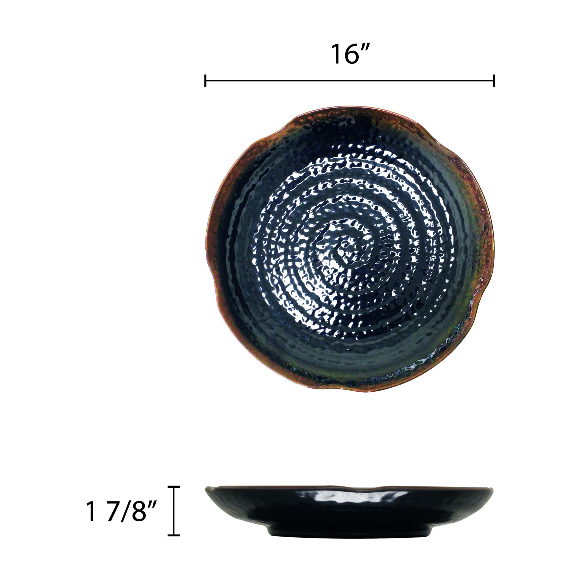 Excellante Tenmoku Melamine Dinnerware Collection 16