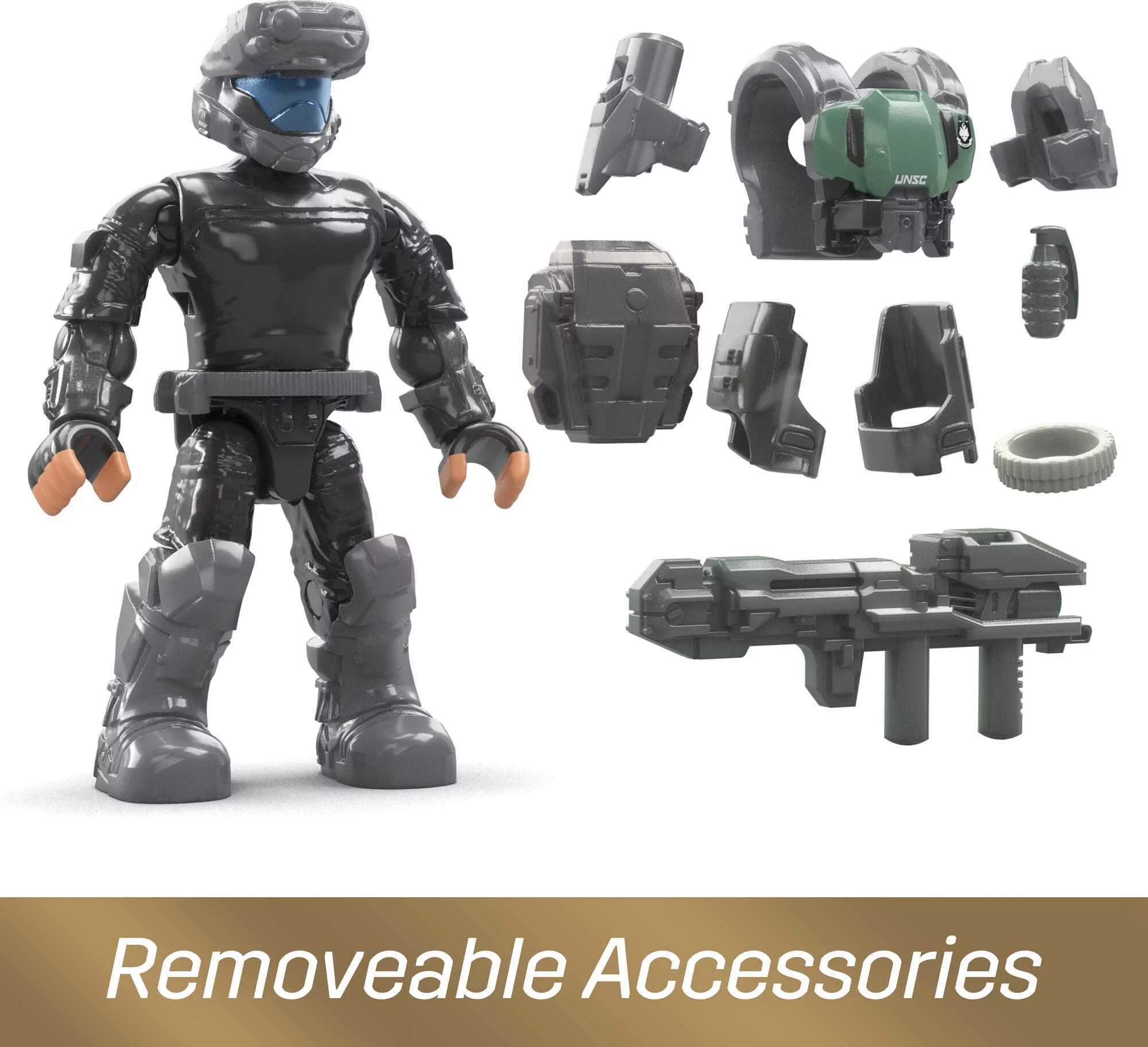 MEGA Halo ODST Hive Exterminators Building Kit with 6 Micro Action Figures (141 Pieces)