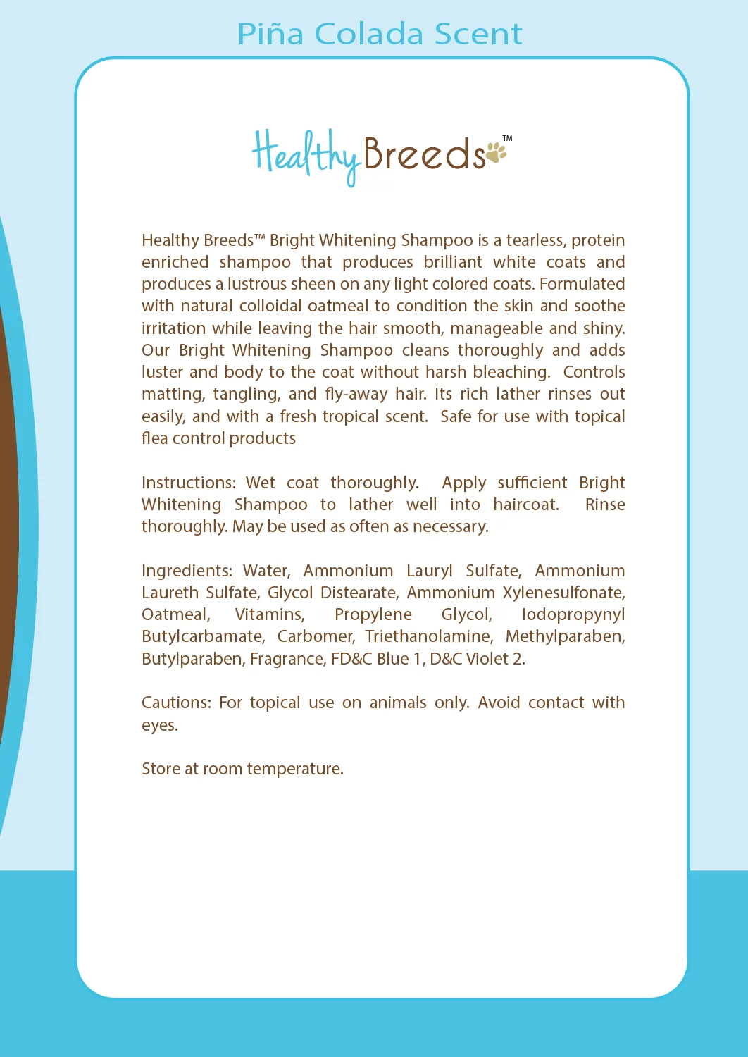 Healthy Breeds Australian Shepherd Bright Whitening Dog Shampoo 12 oz