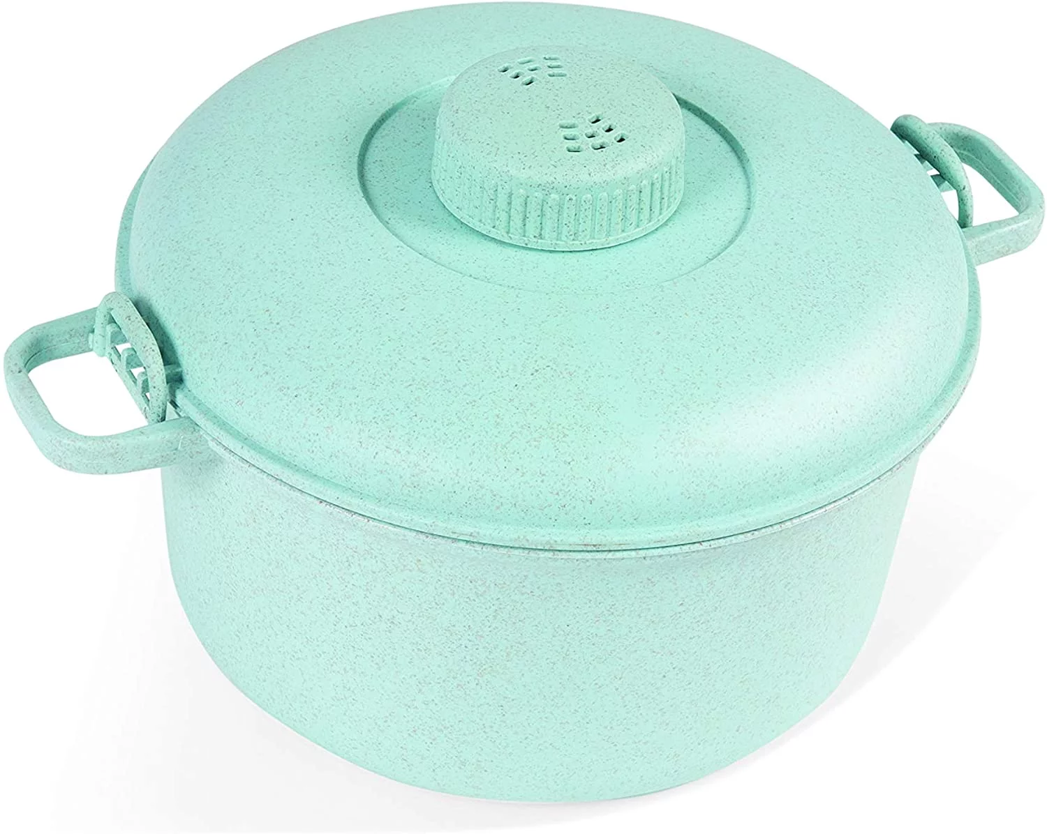 Eco Friendly Microwave Pressure Cooker - Easy Microwave Cooking - Easy & Fast Microwave Cookware For Rice, Chicken, Pasta, And More - Non-Toxic & Degradable Material (Teal)