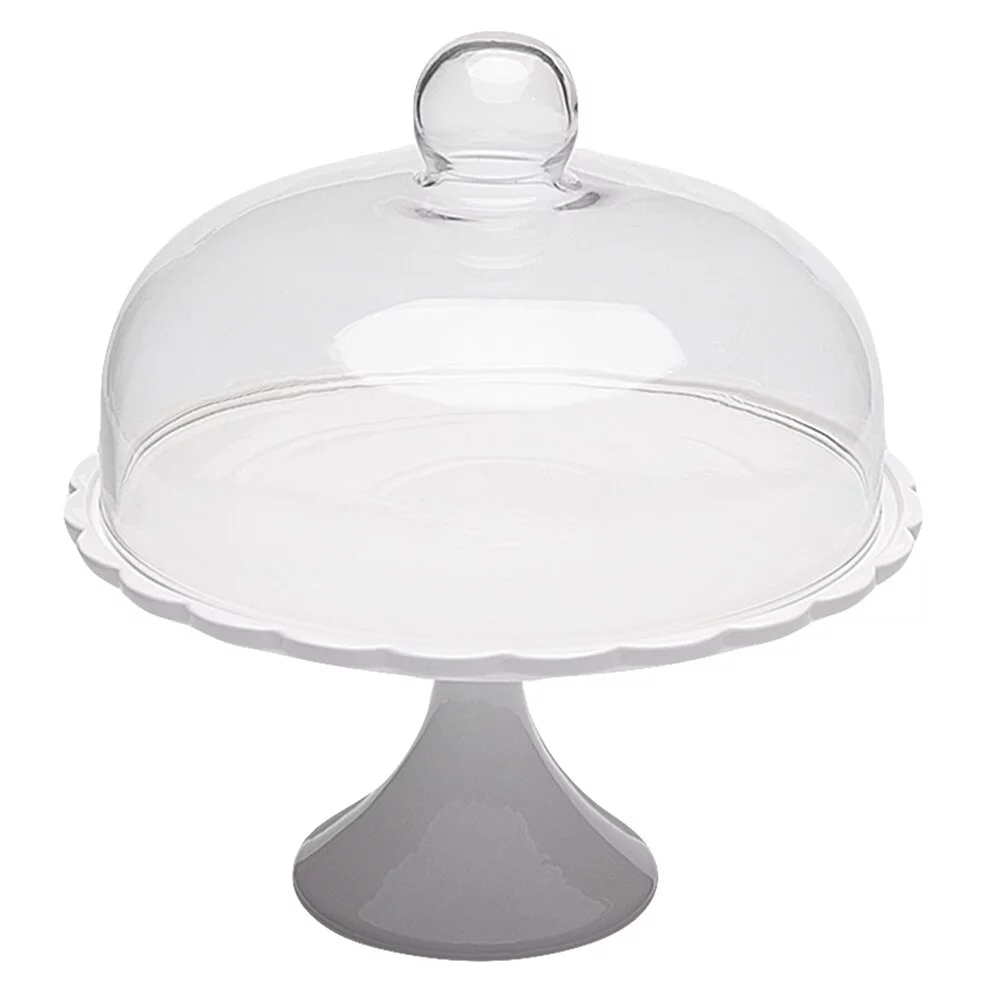 NUOLUX  Cake Stand Displaycupcake Dessert Dome Plate Cover Tray Tower Servingceramic Holder Lid Glass Platter Wedding Cheese