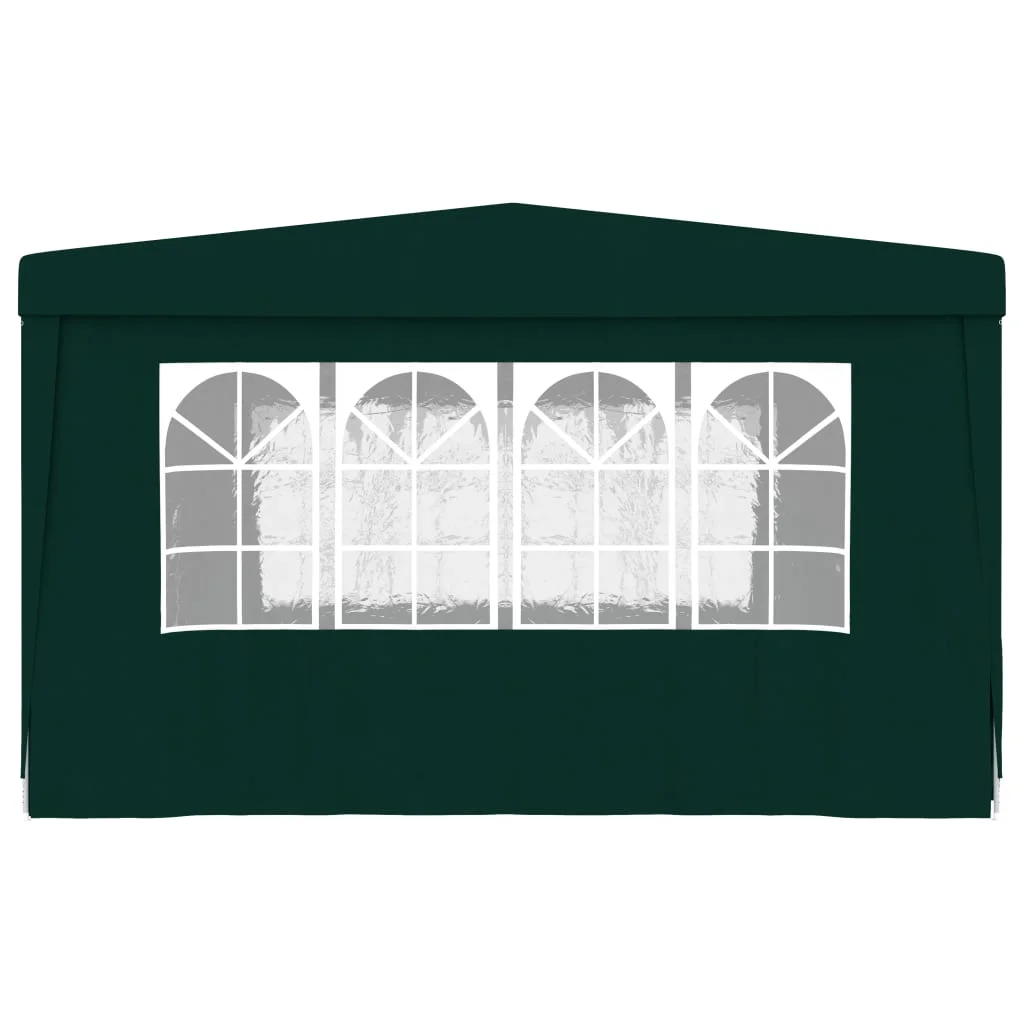 Buyweek Professional Party Tent with Side Walls 13.1'x13.1' Green 0.3 oz/ft虏