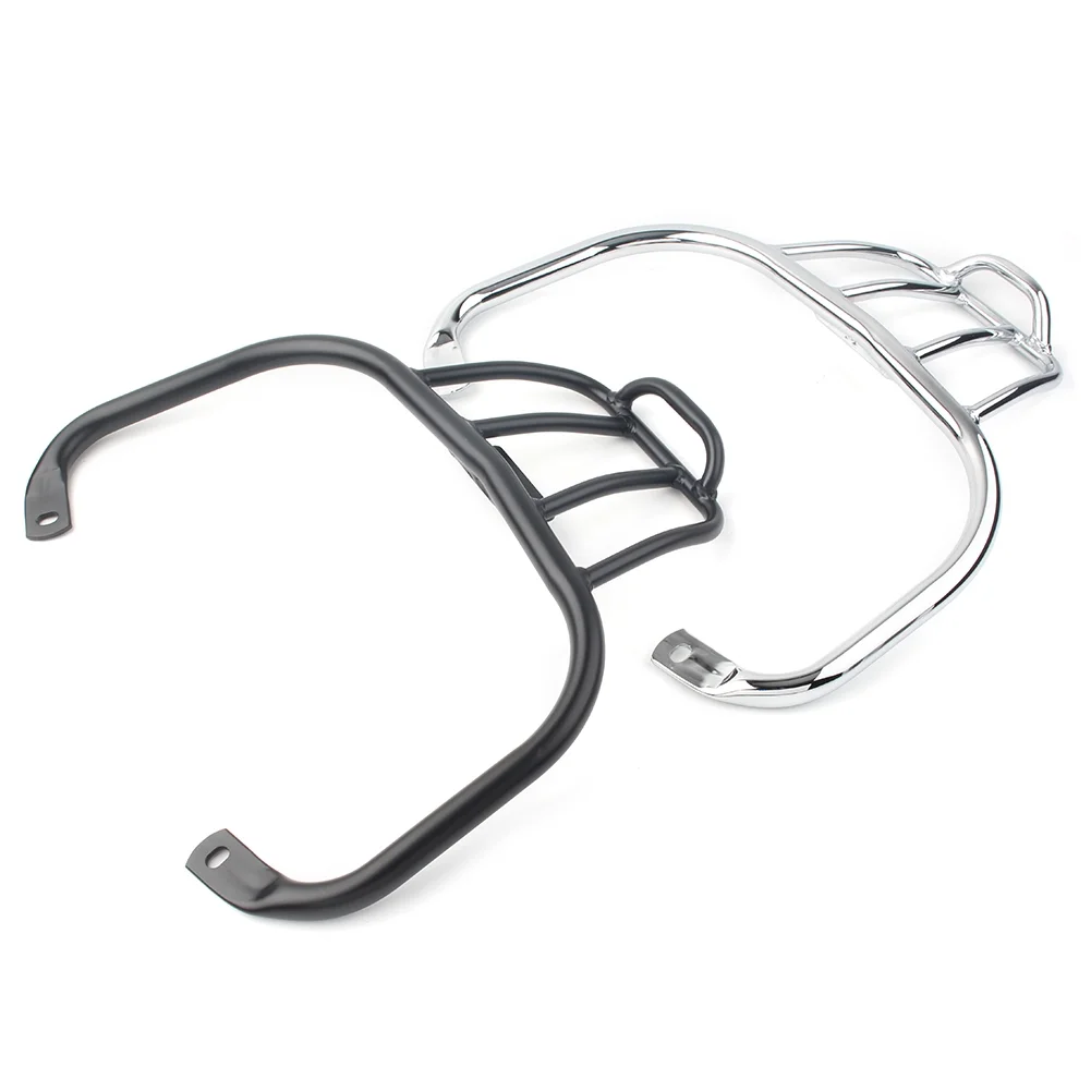 ZSWAL Rear Seat Cargo Rack Holder, Motorcycle Detachable Luggage Rack Black for Piaggio Vespa gts300 Smoke Lens