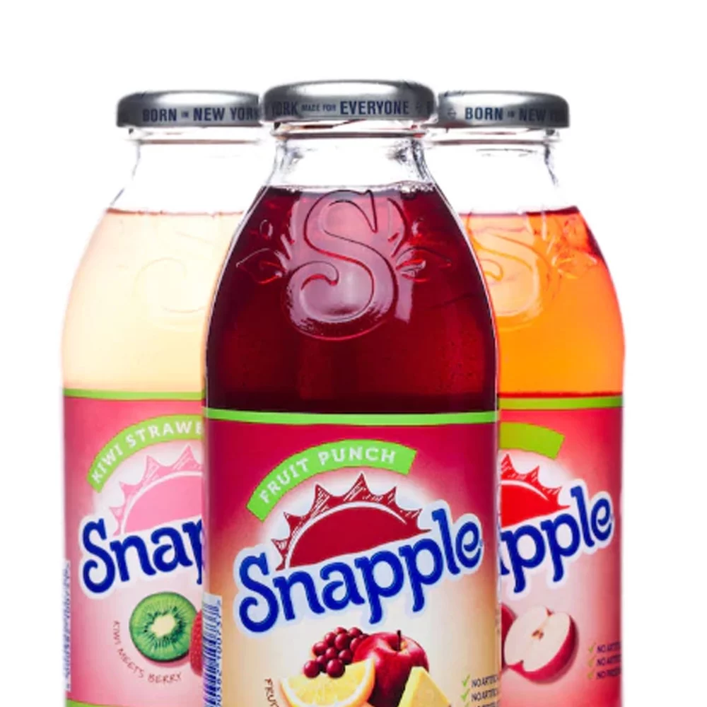 Snapple 16 oz Variety Pack 8, 3 Fruit Punch, 2 Apple, 3 Kiwi Strawberry