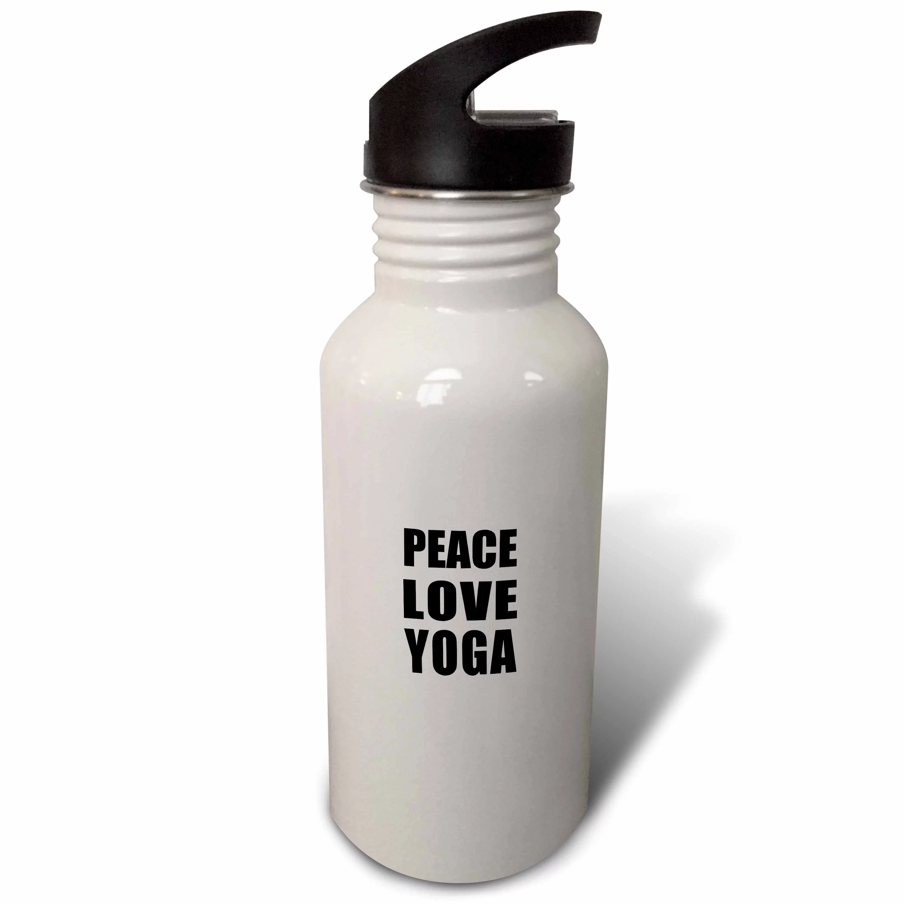 Peace Love and Yoga - Things that make me happy - yoga enthusiast gift 21 oz Sports Water Bottle wb-184920-1