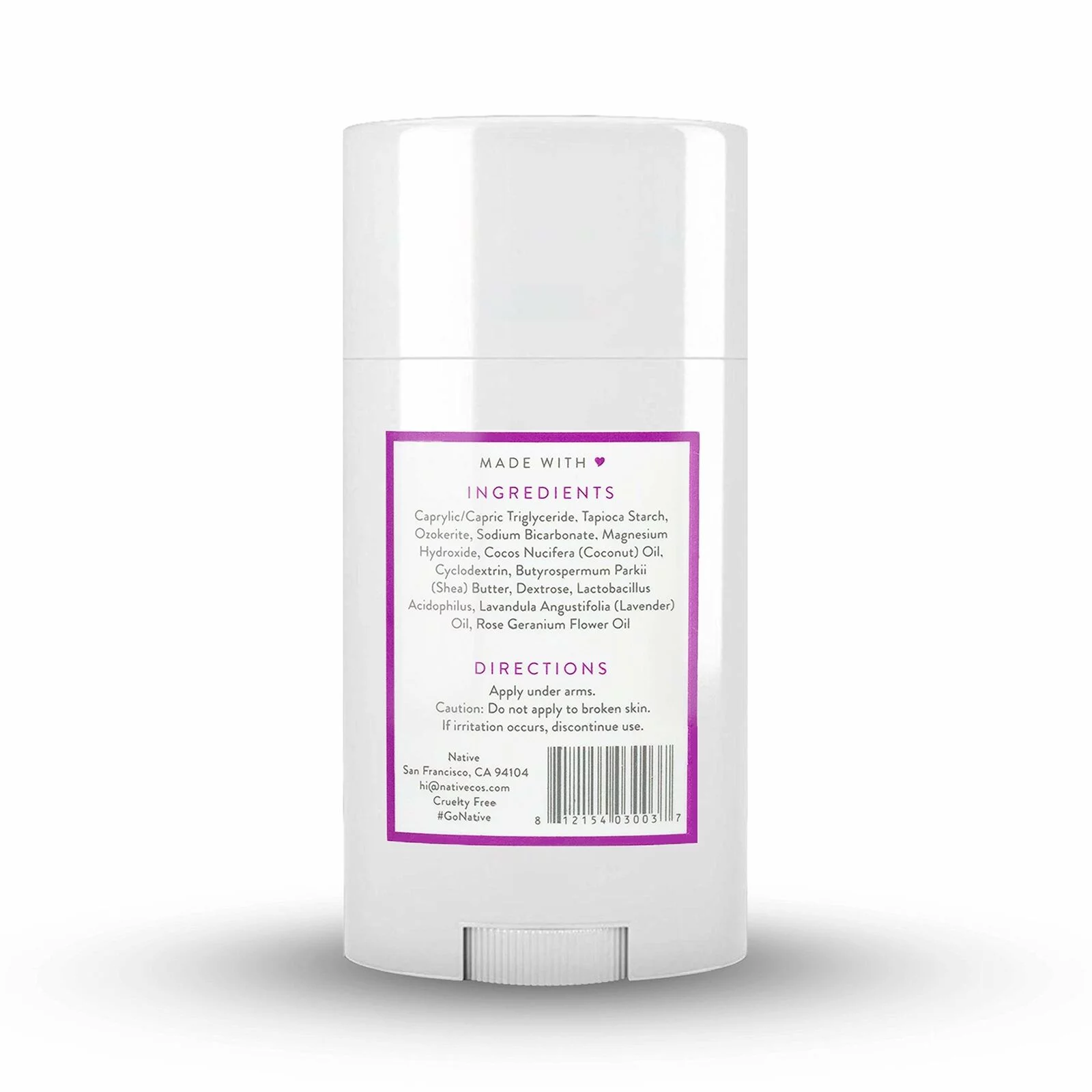 2 PACK Native Natural Deodorant, Lavender & Rose - 2.65 Oz