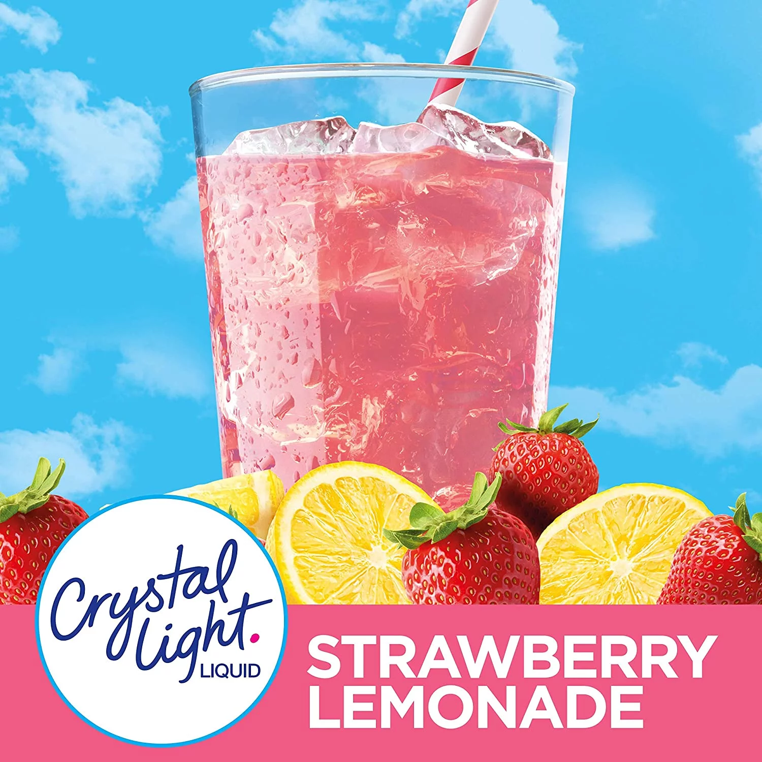 Crystal Light Liquid Drink Mix, Strawberry Lemonade, 1.62 OZ (Pack of 3)