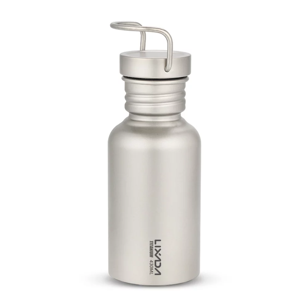 Lixada 430ml Leakproof Water Bottle for Camping and Hiking, Durable and Lightweight