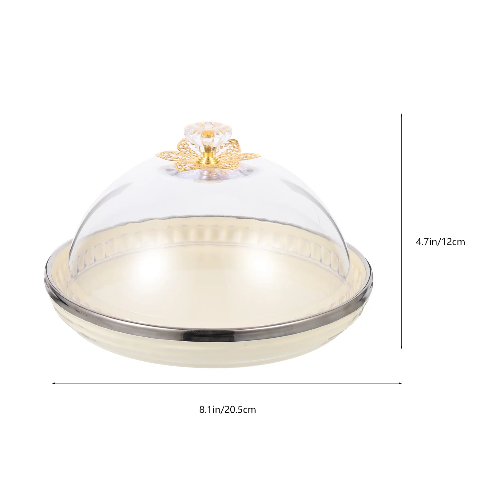 HOMEMAXS 1 Set of Covered Cake Plate Ceramic Cake Stand with Dome Decorative Cake Plate Serving Platter